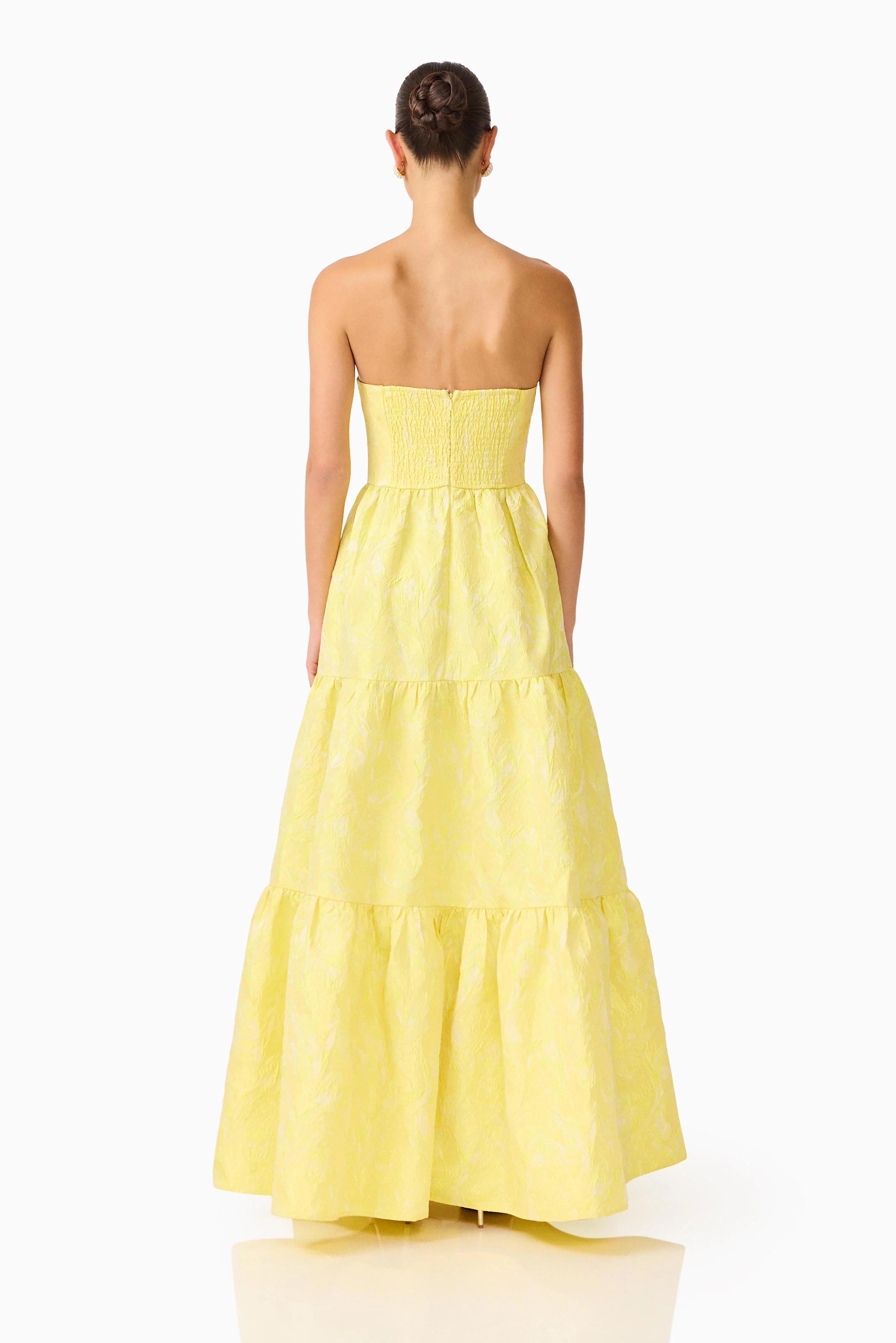 Luella Strapless Gown in Yellow
