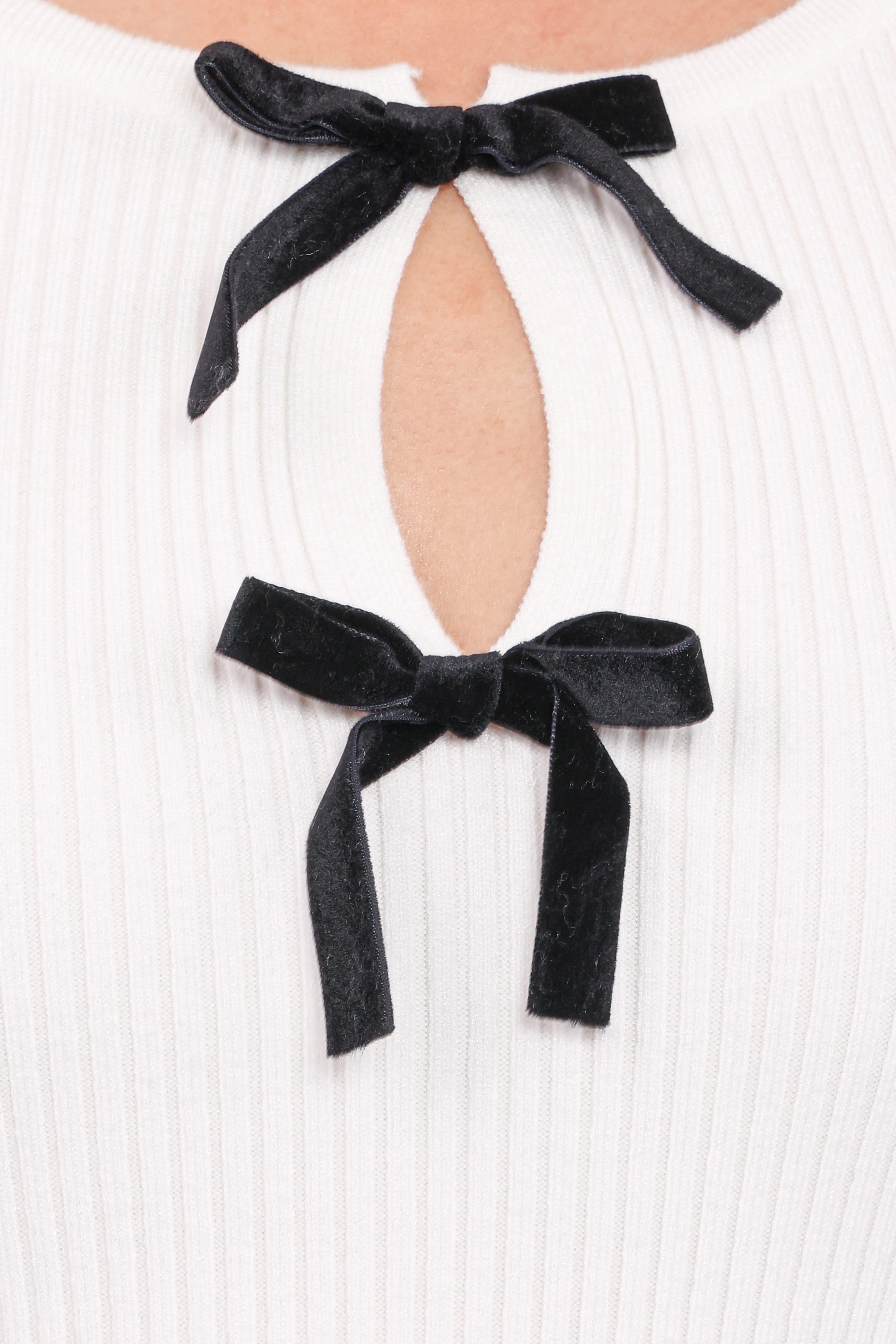 Elba Knit Top - White