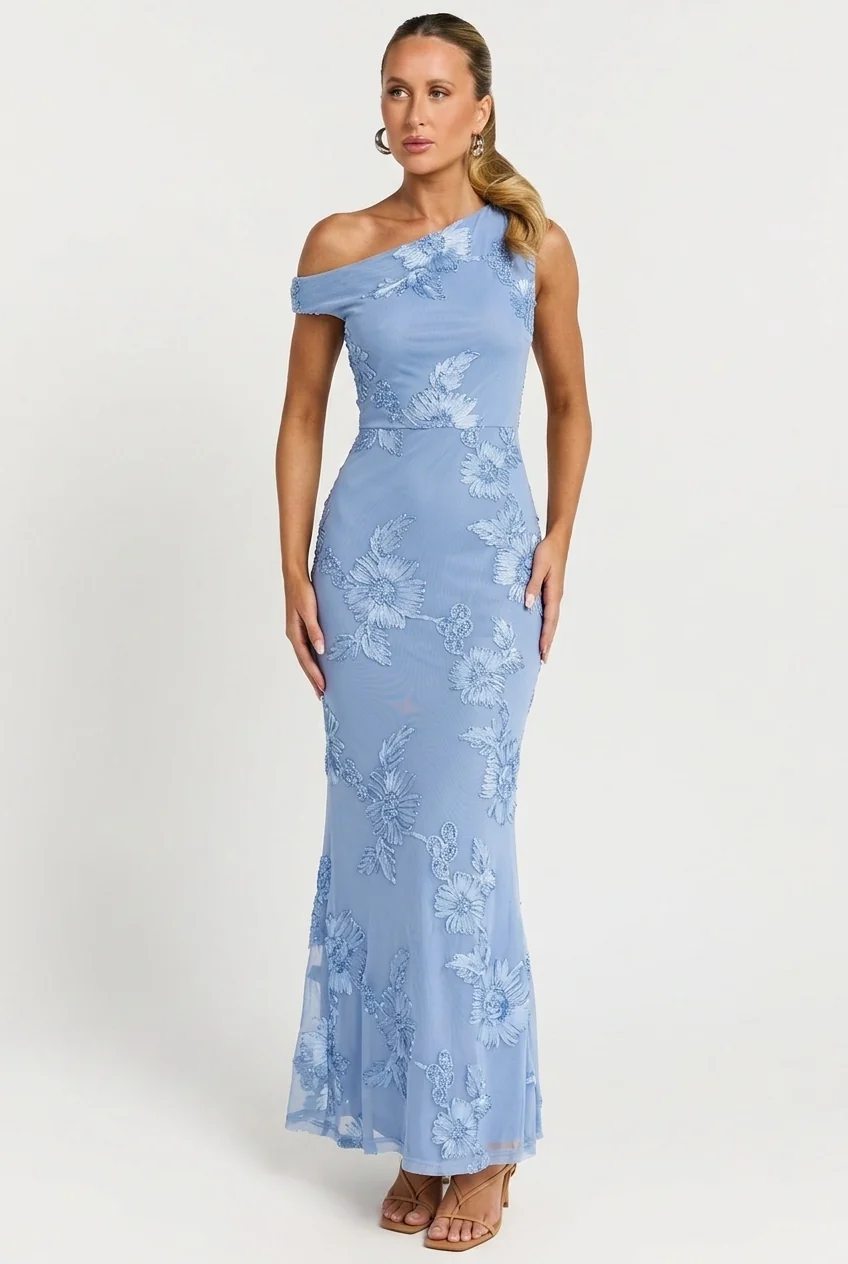 Flora One Shoulder Maxi Dress
