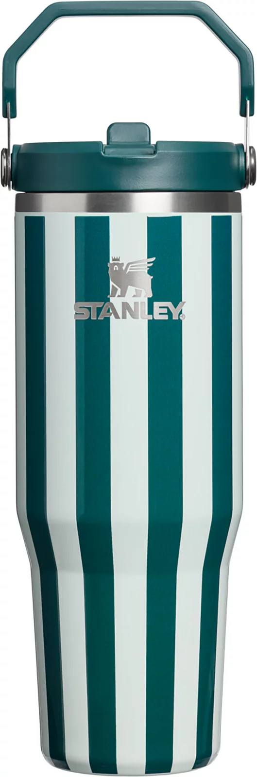 Stanley 30 oz. IceFlow 2.0 Flip Straw Tumbler - Holiday - Wintergreen Peppermint Stripe
