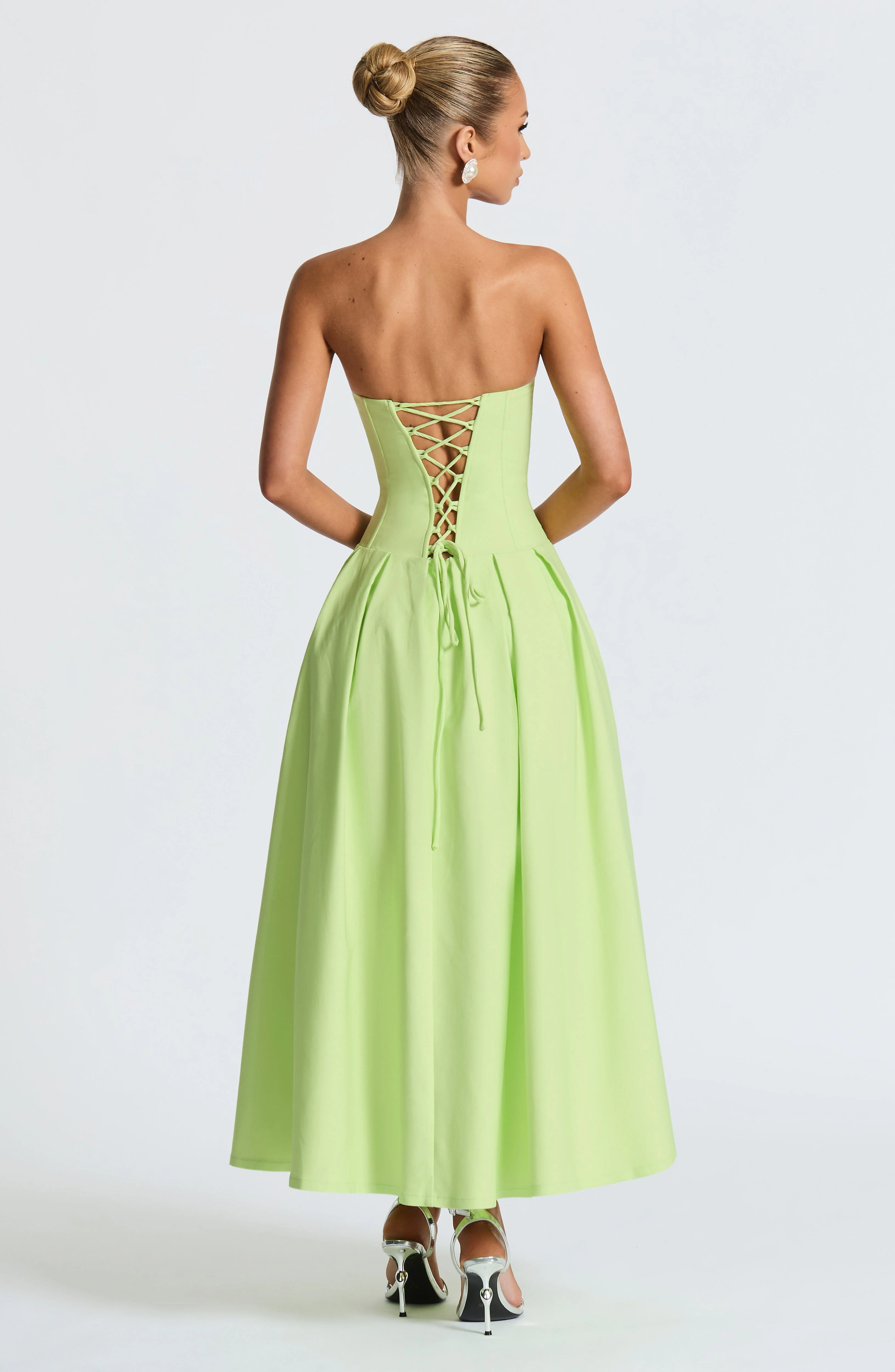 Salma Midi Dress - Lime