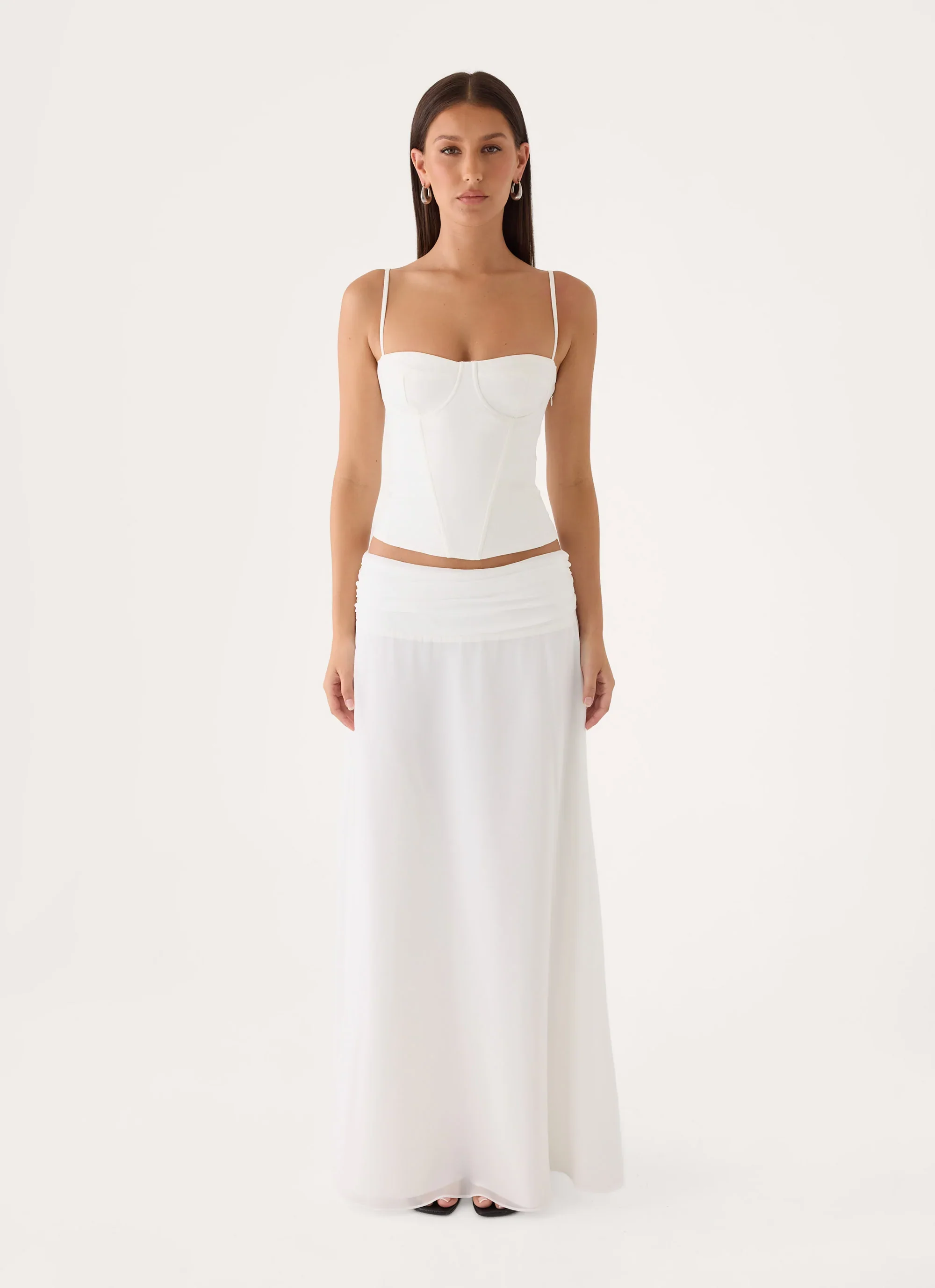 Natalya Maxi Skirt - White