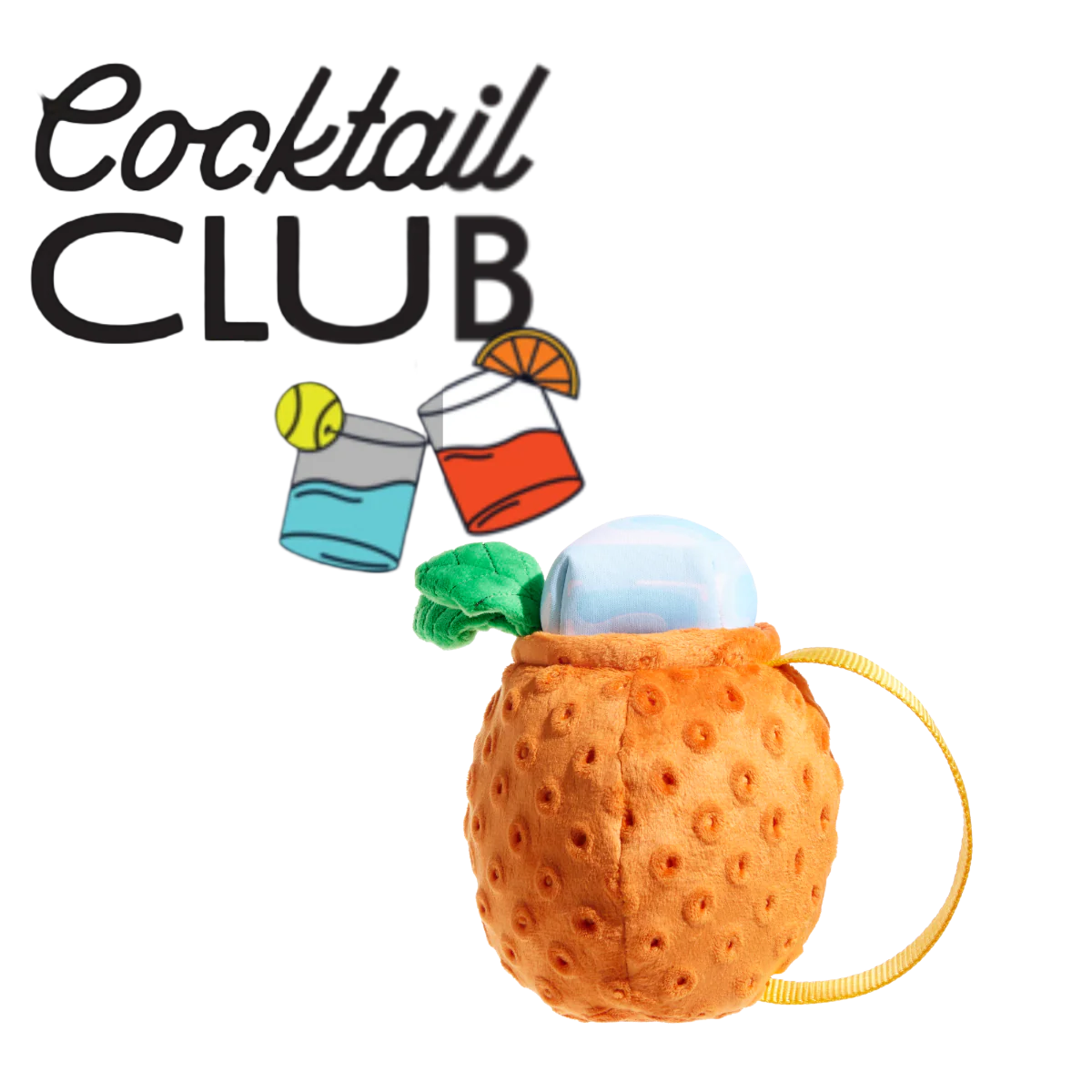 Cocktail Club, Plush Cocktail Monthly Dog Toys