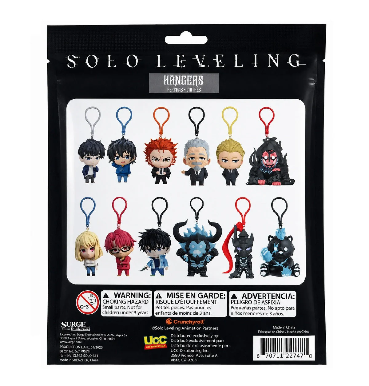 Solo Leveling Hangers Figurines in Blind Bag (1pc) Ships Assorted
