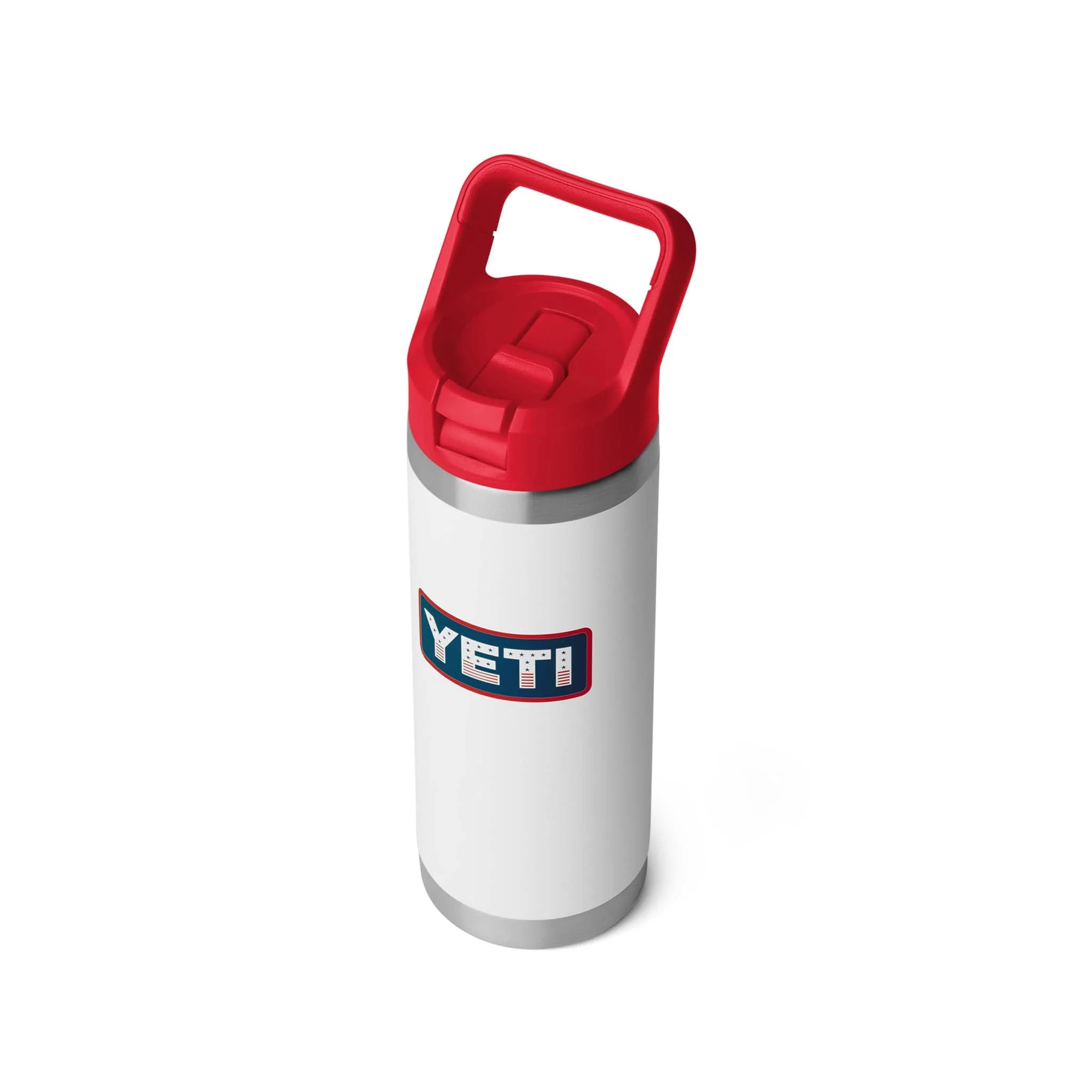 YETI Red. White. and Navy Rambler 18oz Chug Bottle - luluinthesky