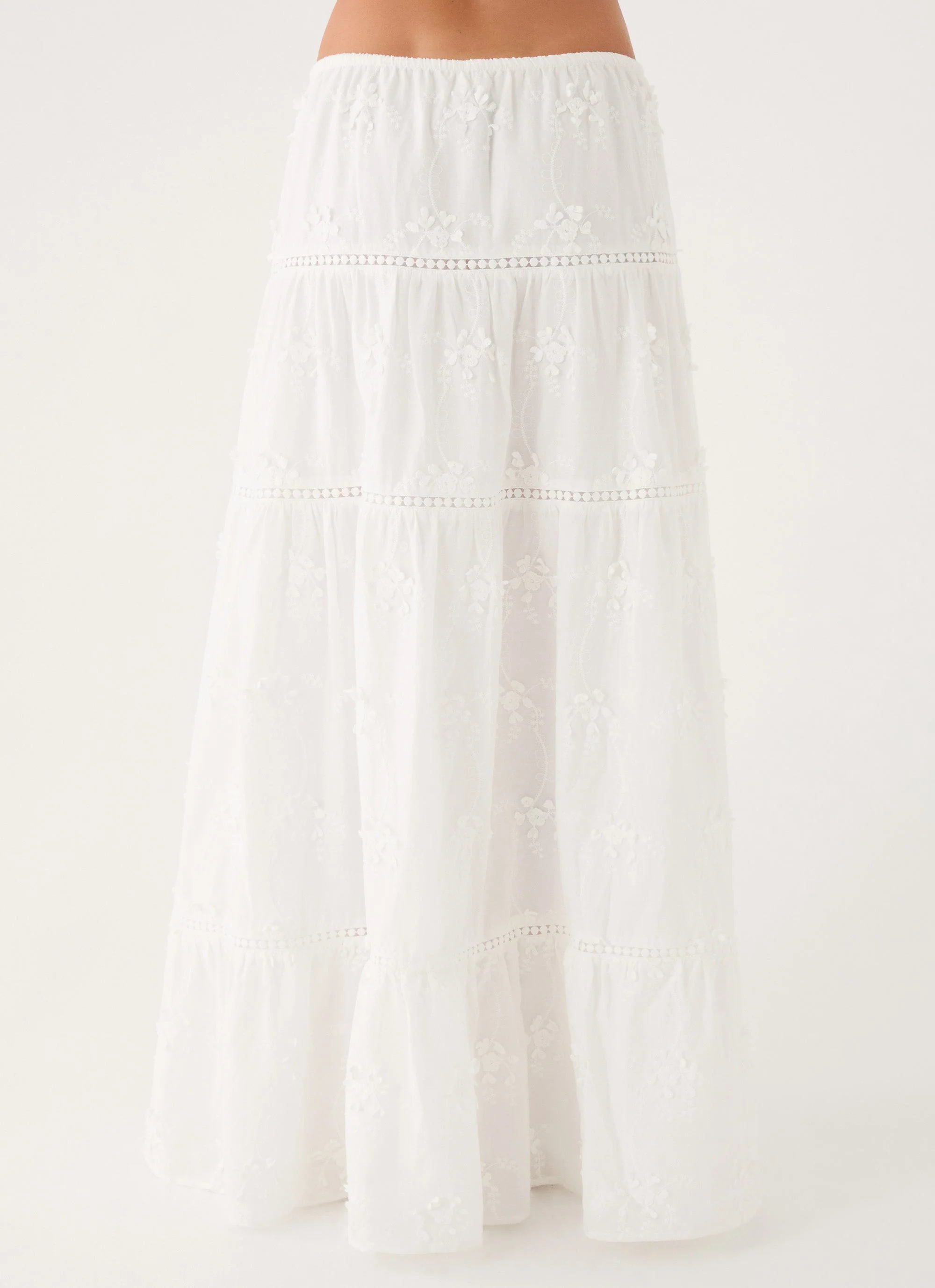 Yours To Keep Maxi Skirt - White