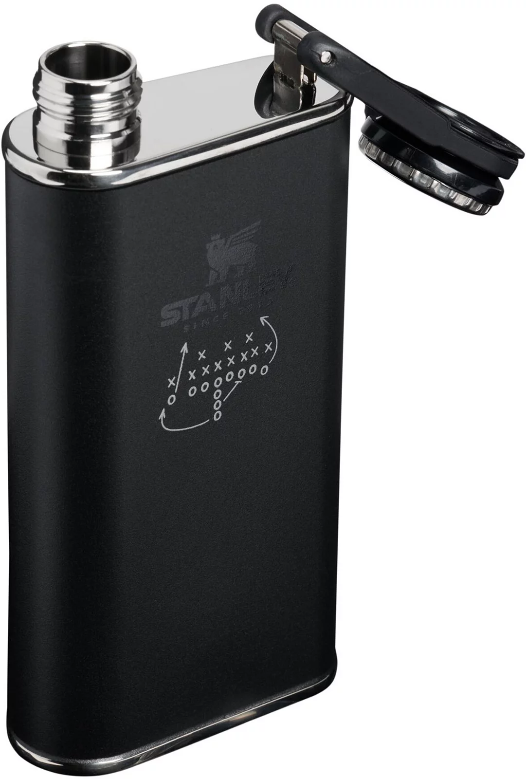 Stanley 8 oz. Classic Wide Mouth Flask - Black Push Play