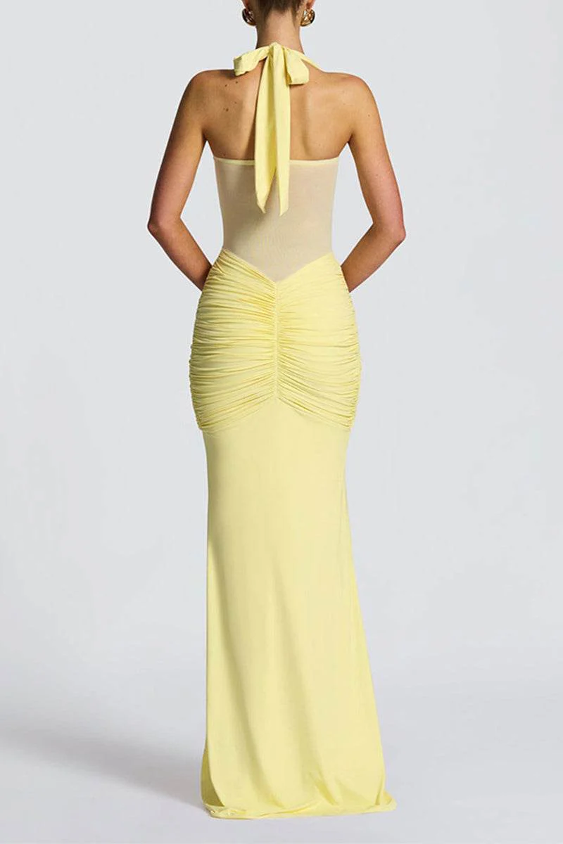 Trumpet-Mermaid Maxi Polyester Semi-Formal Dresses 949331507745