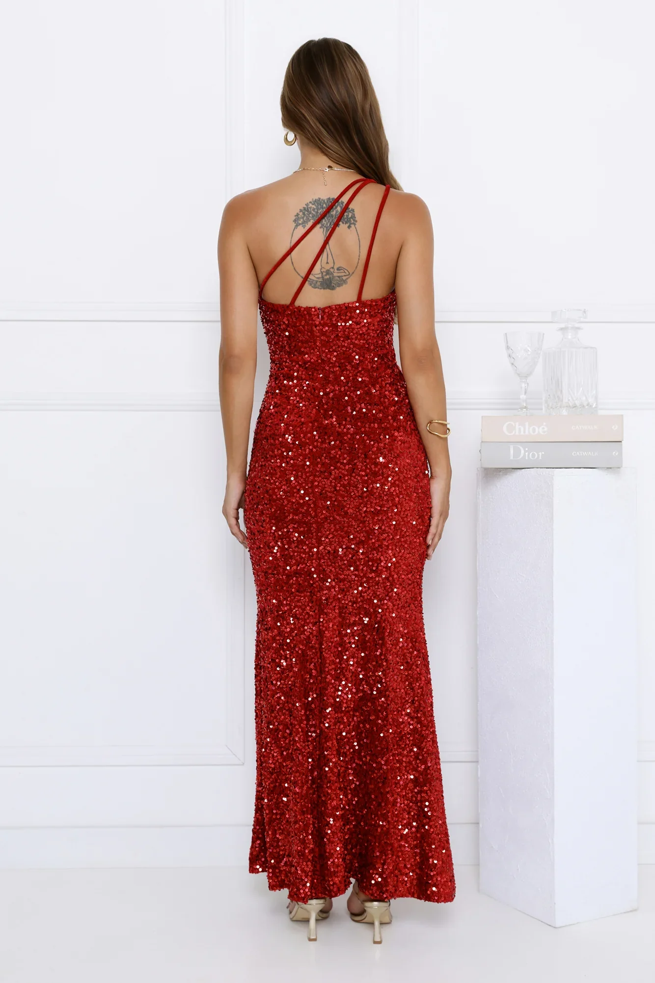 Golden Days Dancing Maxi Dress Red