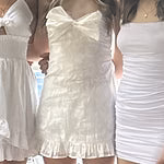 Best Selfie Strapless Mini Dress White