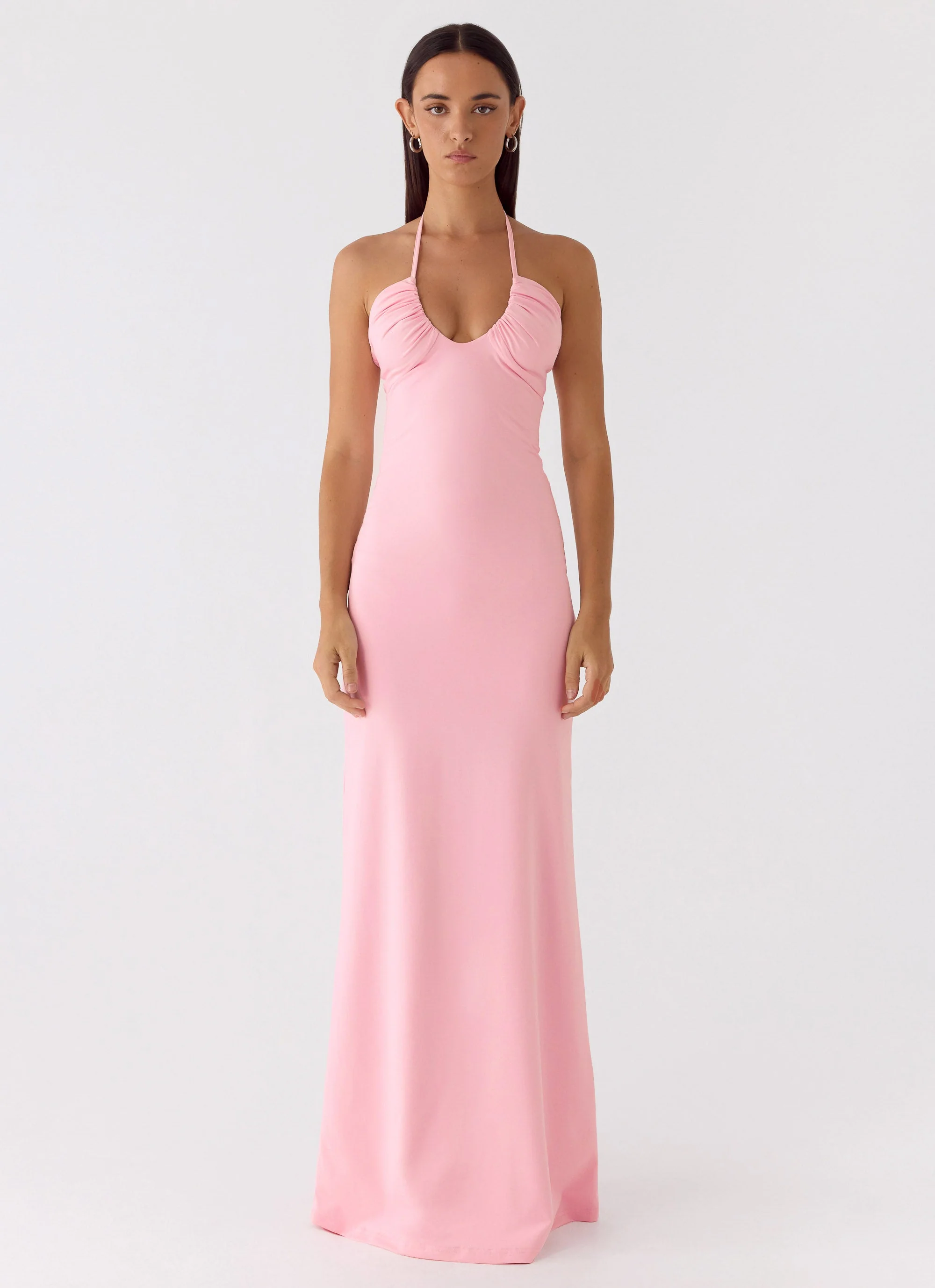 Xola Maxi Dress - Pink - luluinthesky