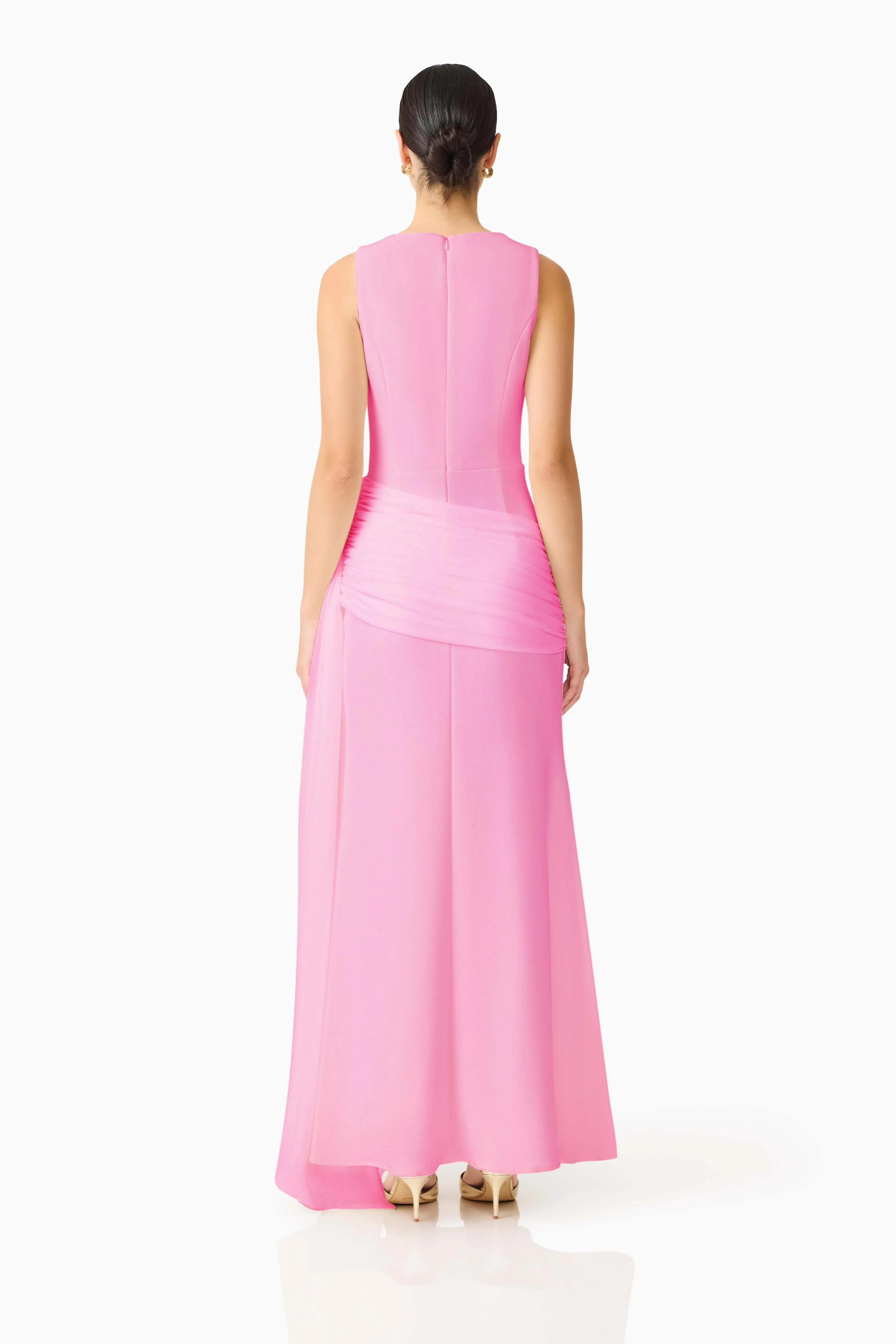 Amelina Sash Gown in Pink