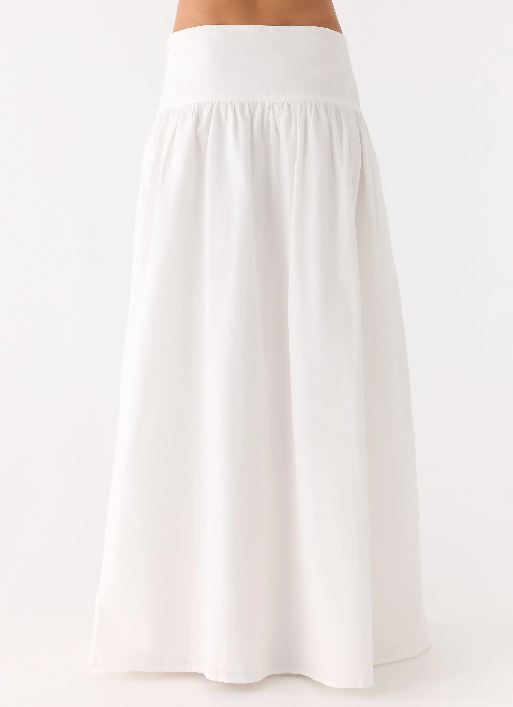 Jayne Maxi Skirt - White - luluinthesky