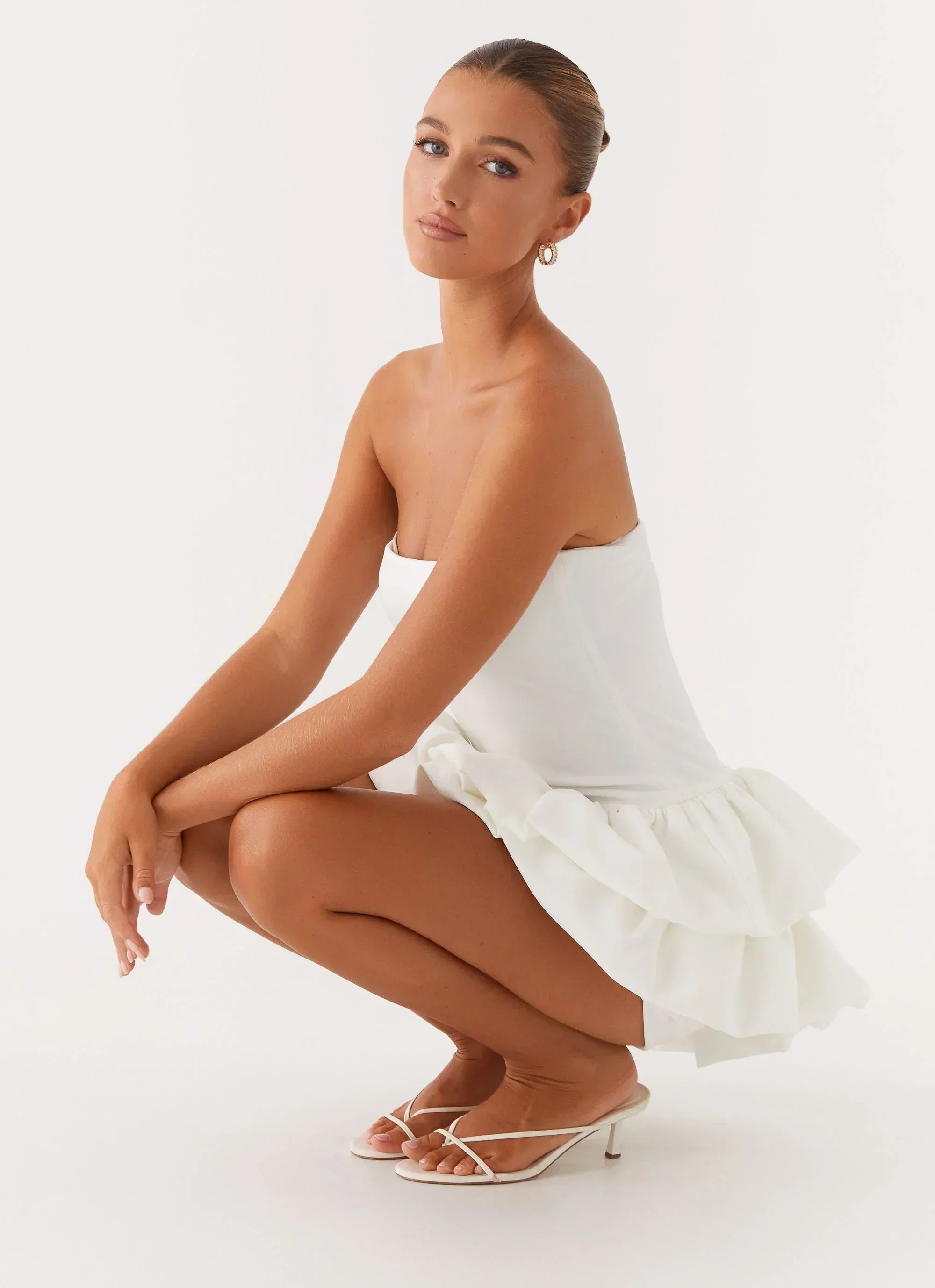 Marie Mini Dress - White - luluinthesky