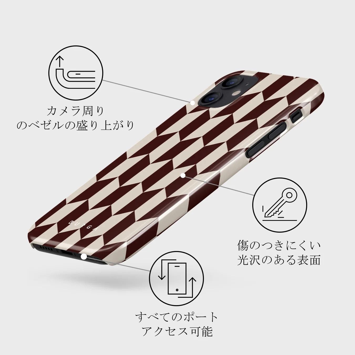 Etiquette - iPhone 12 Mini ケース