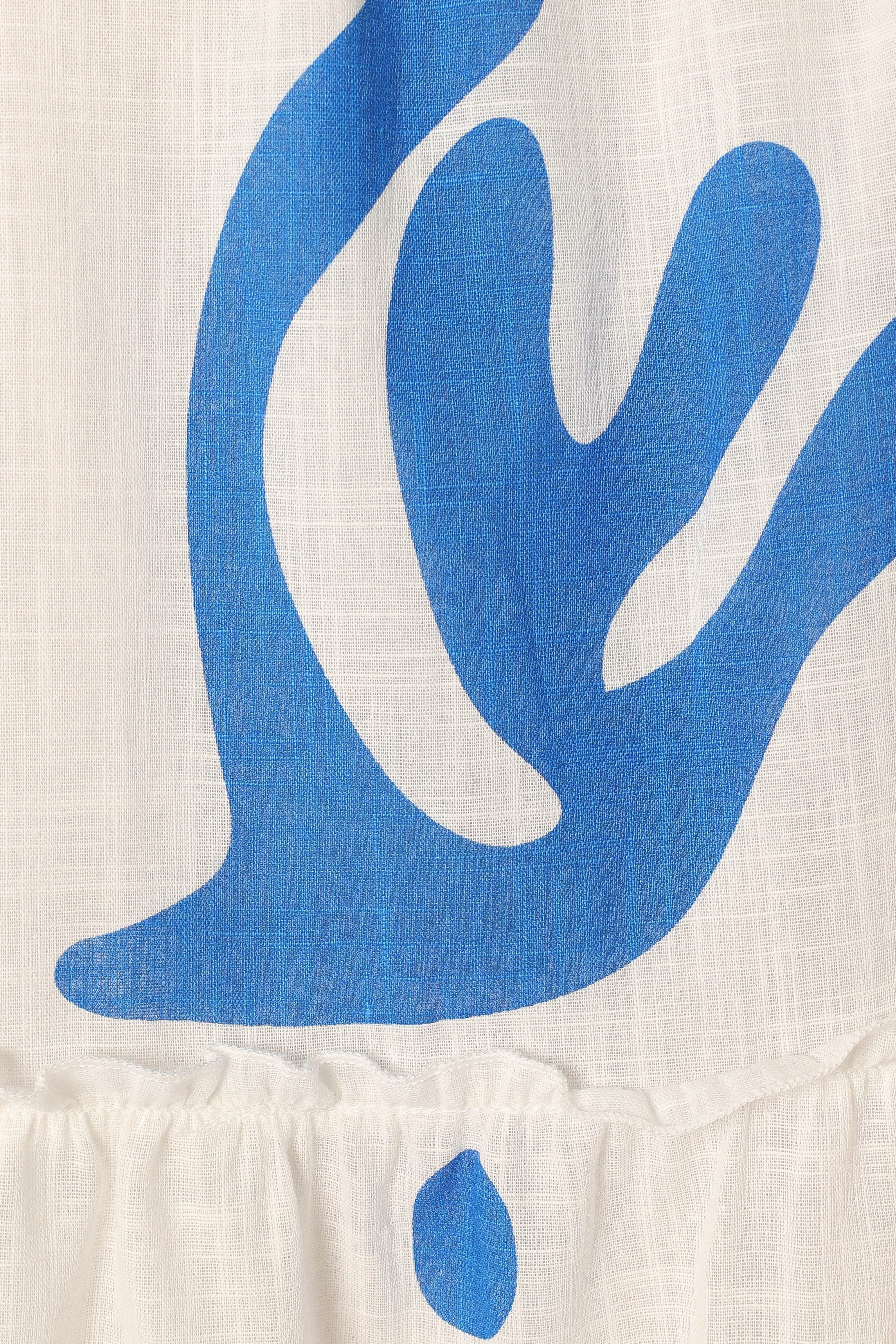 Elena Mini Dress - Blue Print