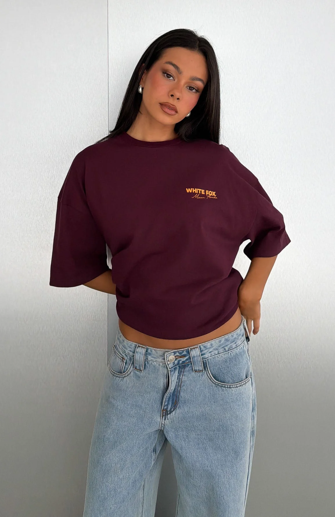 Give It Time Oversized Tee Plum