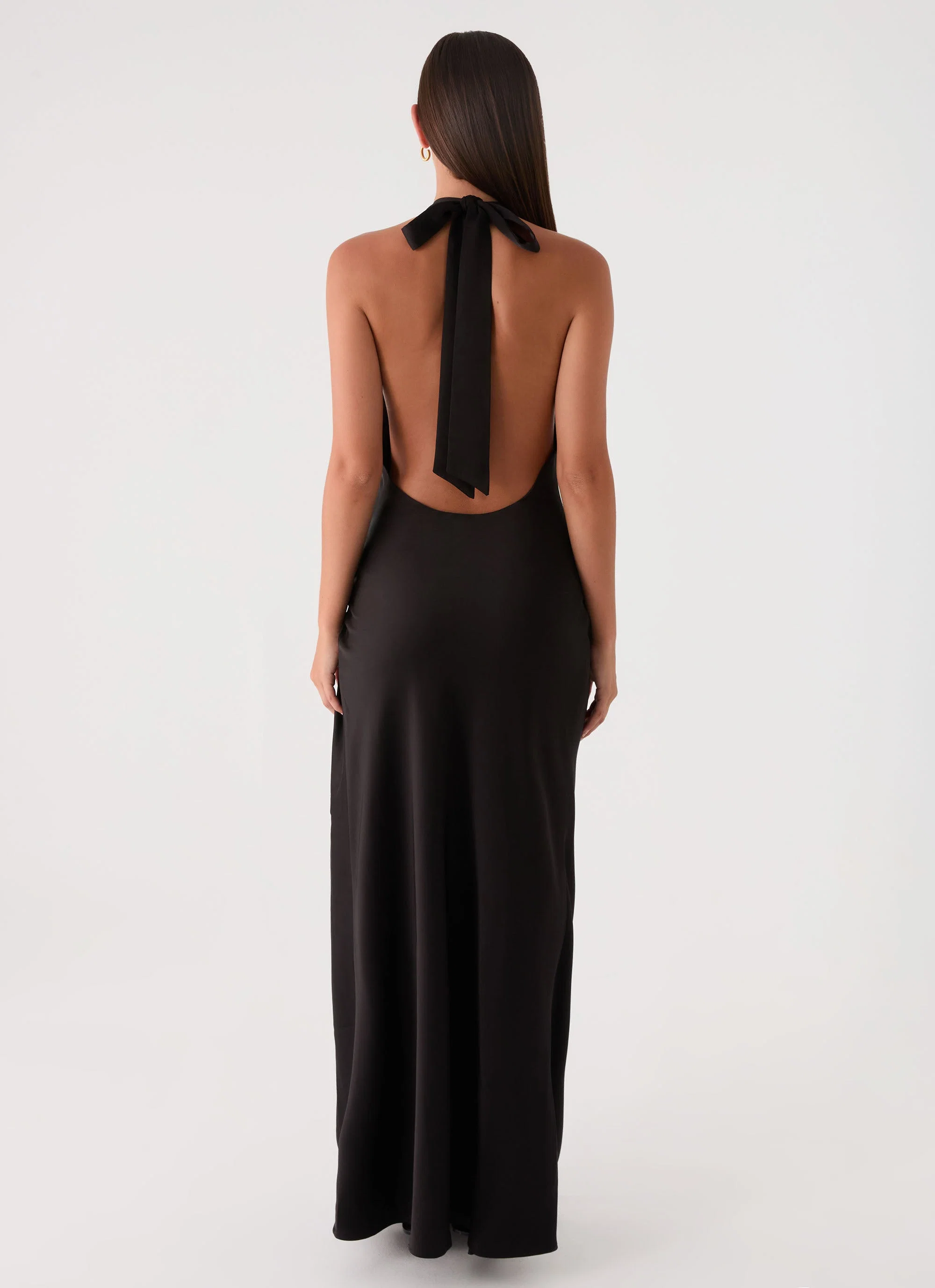Lumae Halter Maxi Dress - Black