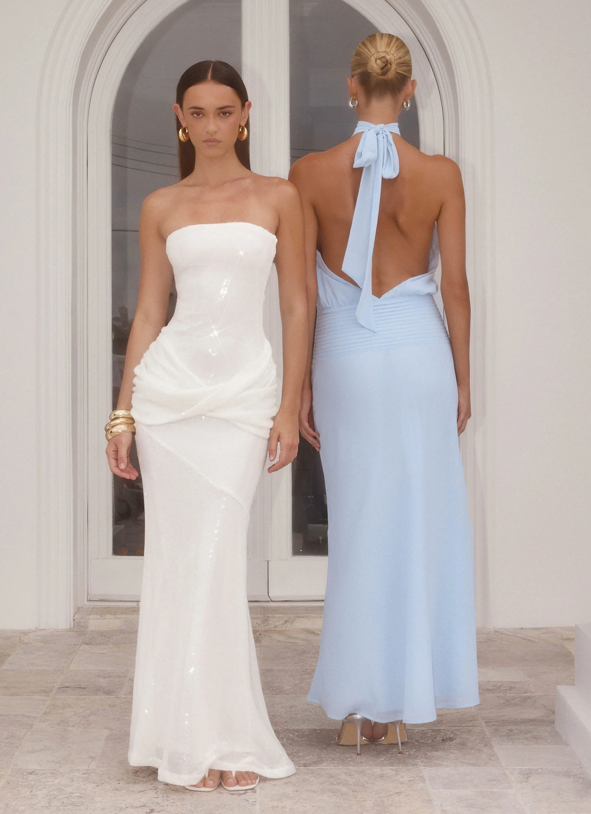Lalia Maxi Dress - Pale Blue - luluinthesky