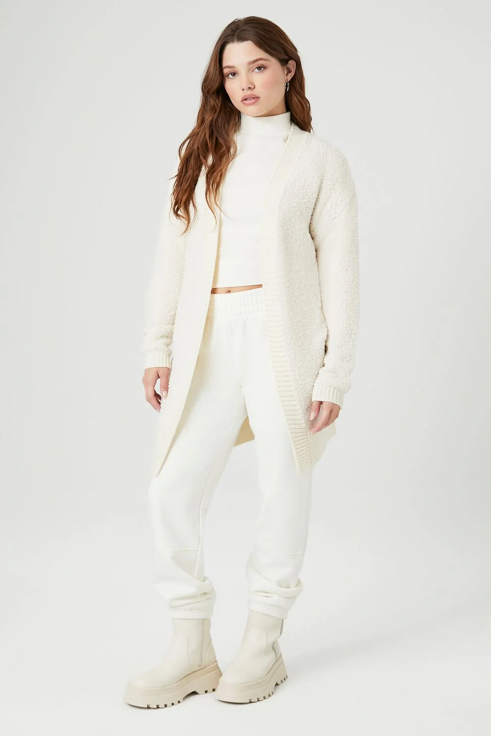 Open-Front Cardigan Sweater