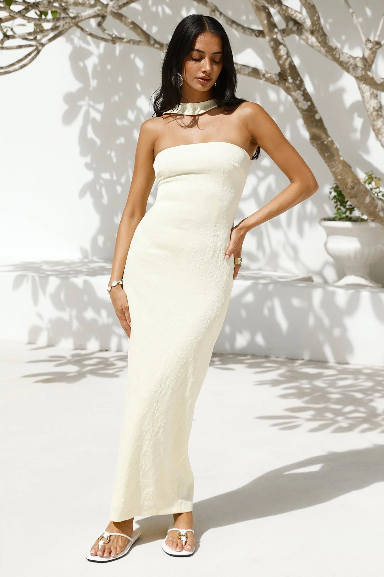 Soft Light Maxi Dress Yellow