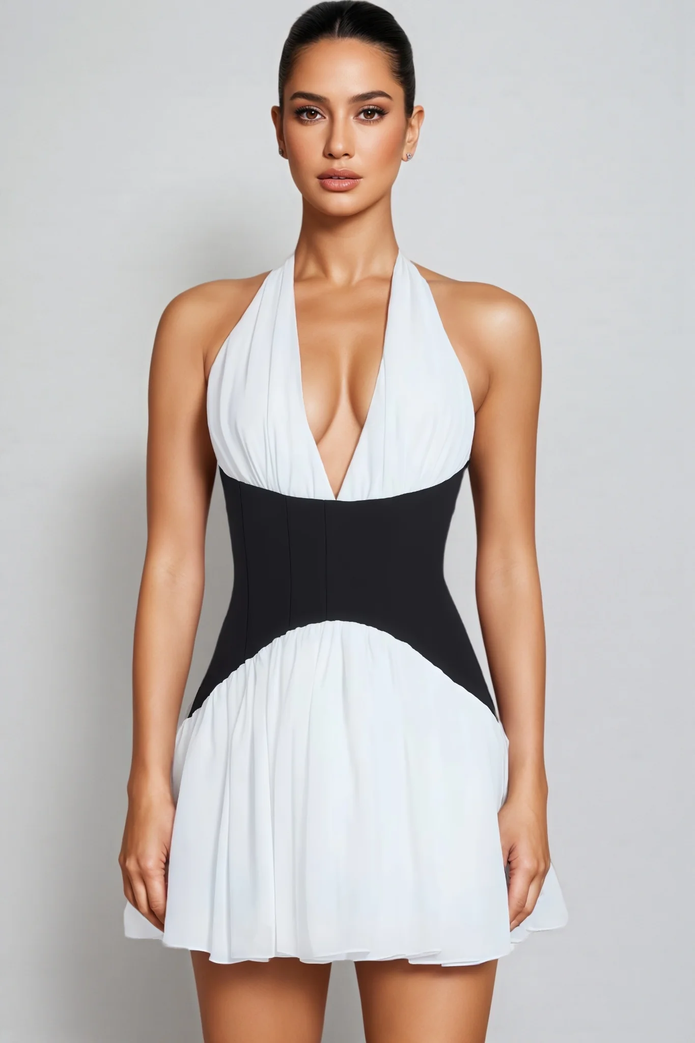 Serela Halter Neck Mini Dress