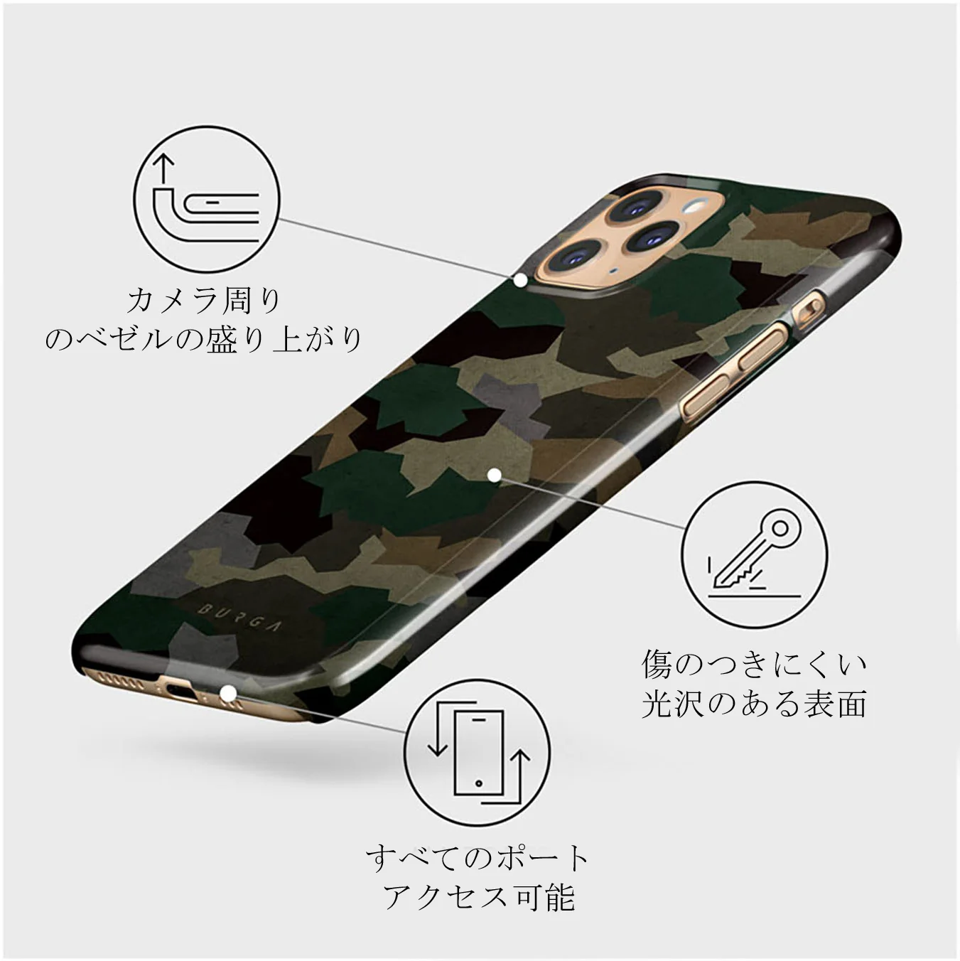 Tropical Green Camo - iPhone 11 Pro Max ケース