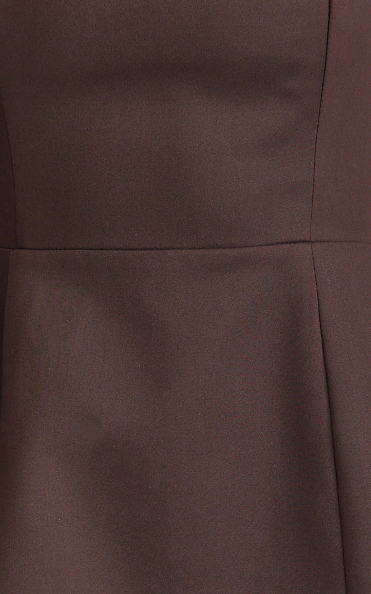 Dante Mini Dress - Halter Neck Tie Tulip Skirt Dress in Chocolate