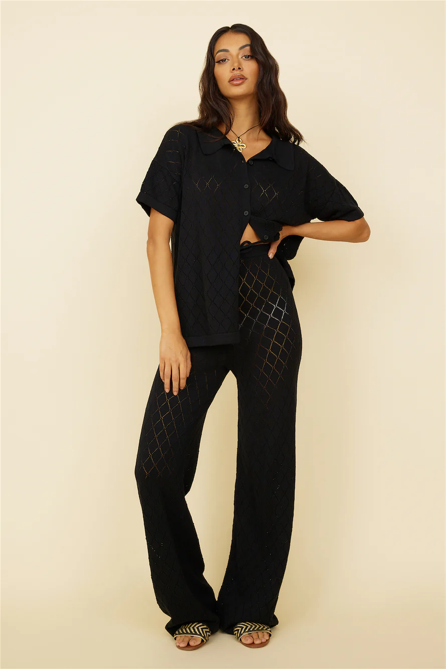 Angel Face Pants Black