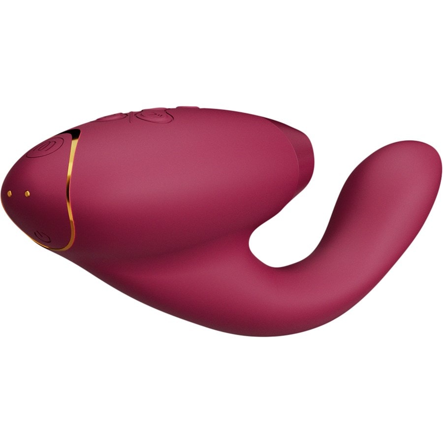 Womanizer Duo 2 Luksusowy podwójny stymulator z technologią Pleasure Air dla łechtaczki i wibracjami dla punktu G Boradeaux