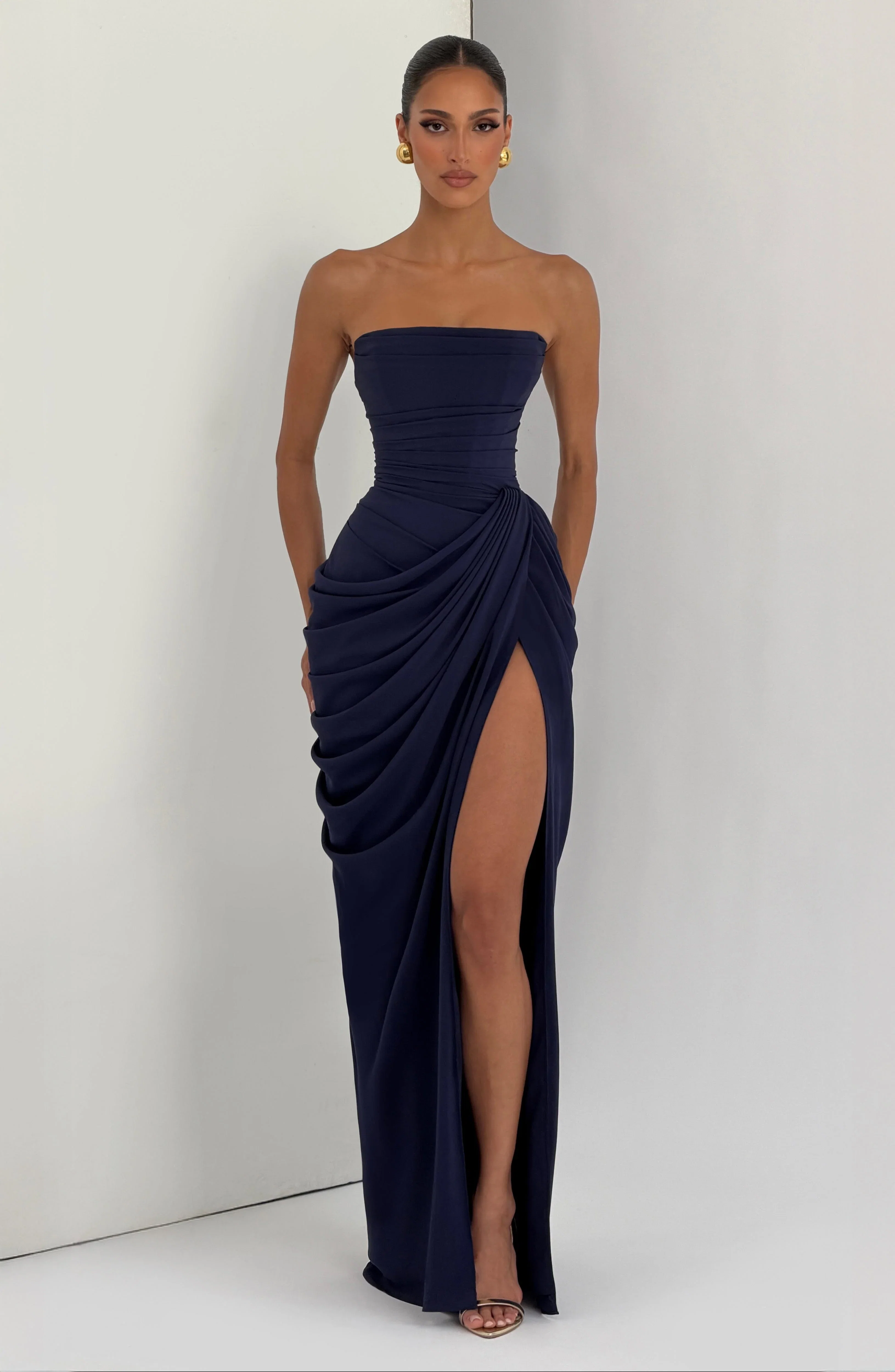 Cyra Maxi Dress - Navy - luluinthesky