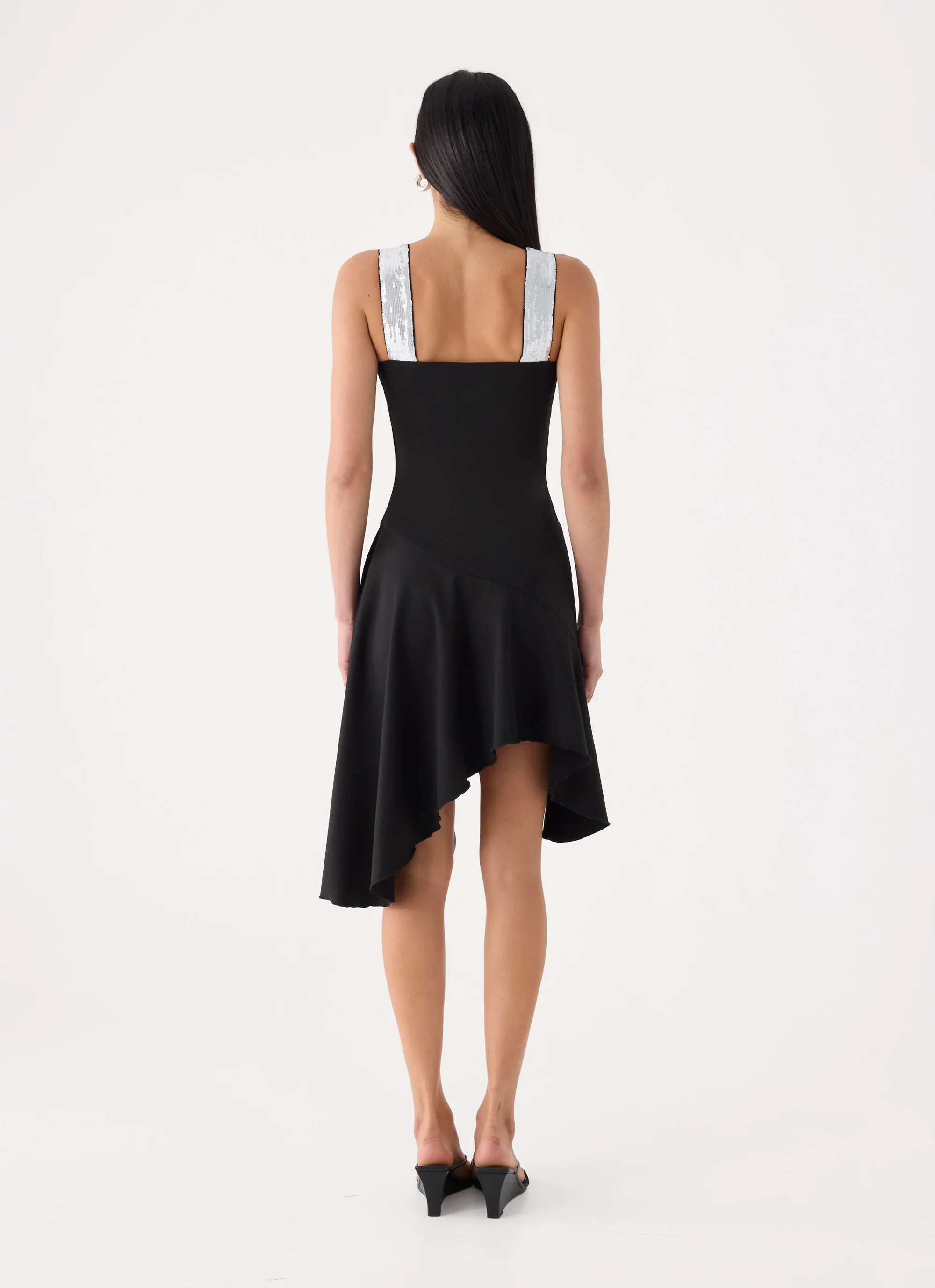 Eluna Midi Dress - Black