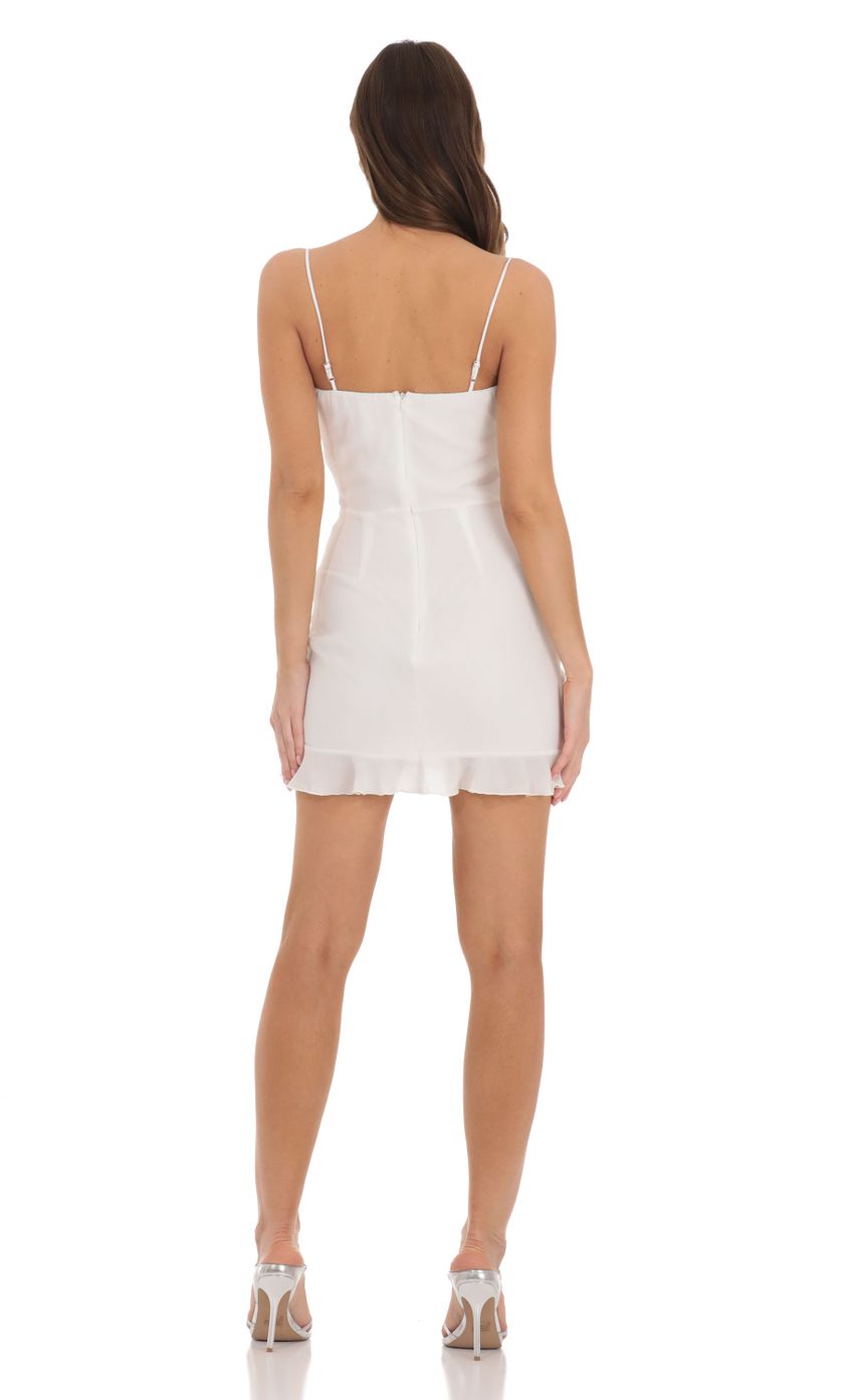 Ruffle Dress in Ivory