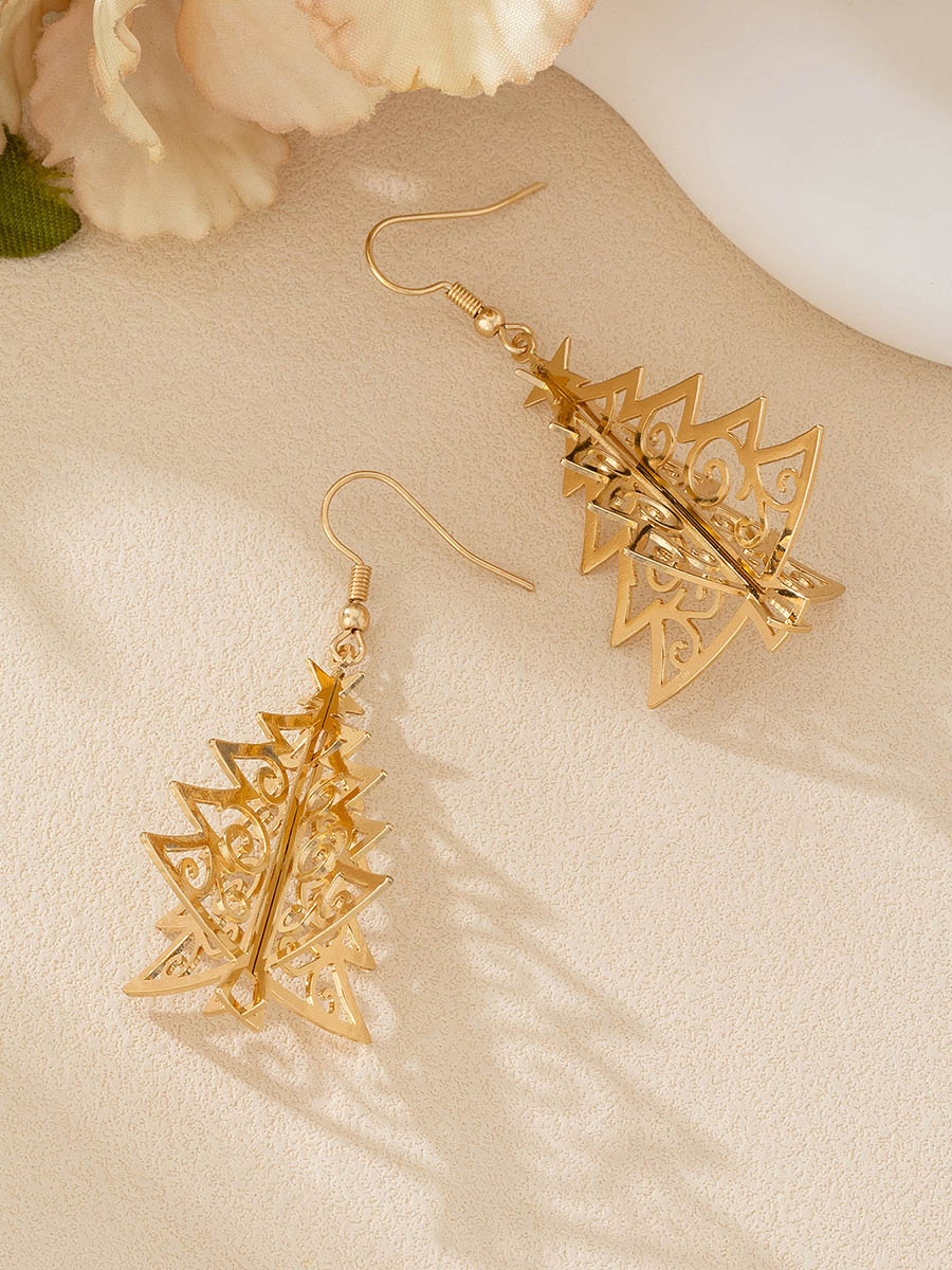 Geometric Tree Shape Earrings Accessories