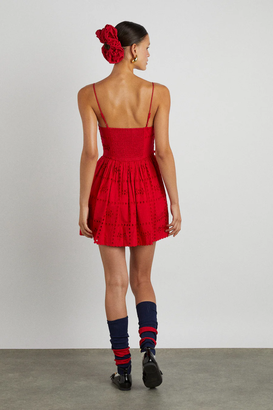 penelope mini - red broderie - luluinthesky