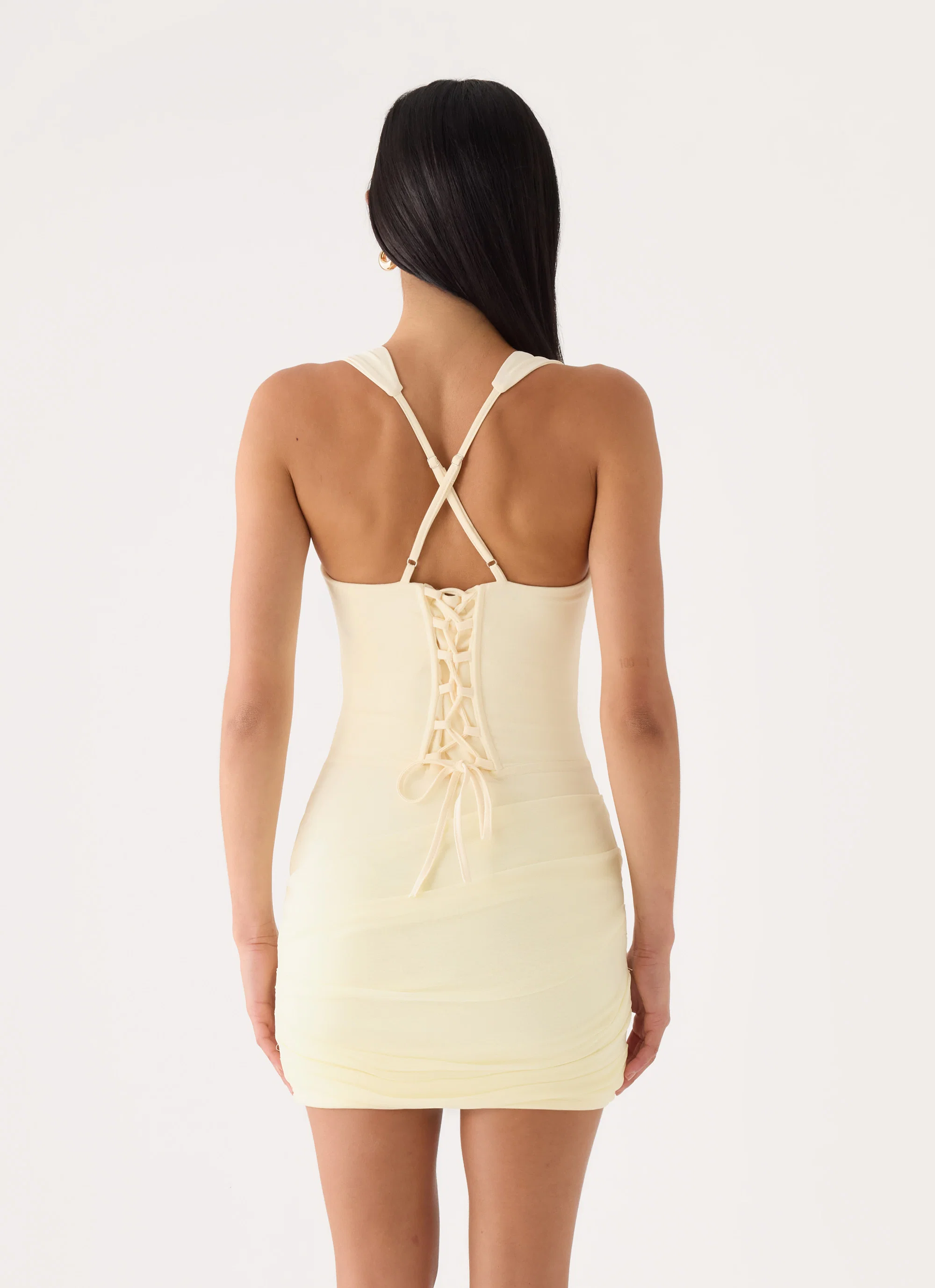 Carmellae Mini Dress - Yellow - luluinthesky