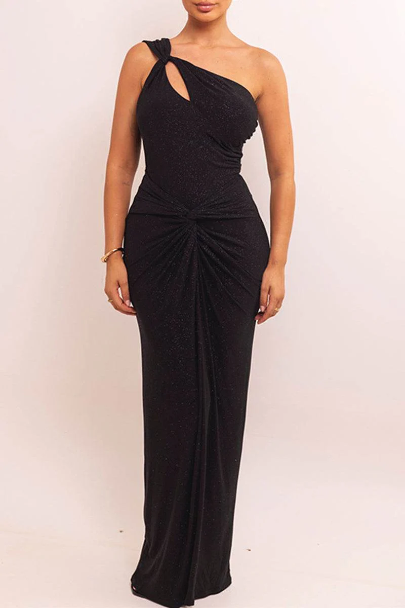 Trumpet-Mermaid Maxi Glitter Dress 965123839082