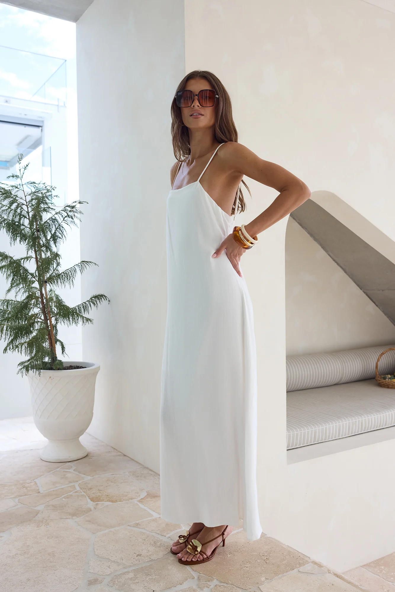 Warmth Of Love Maxi Dress White - luluinthesky