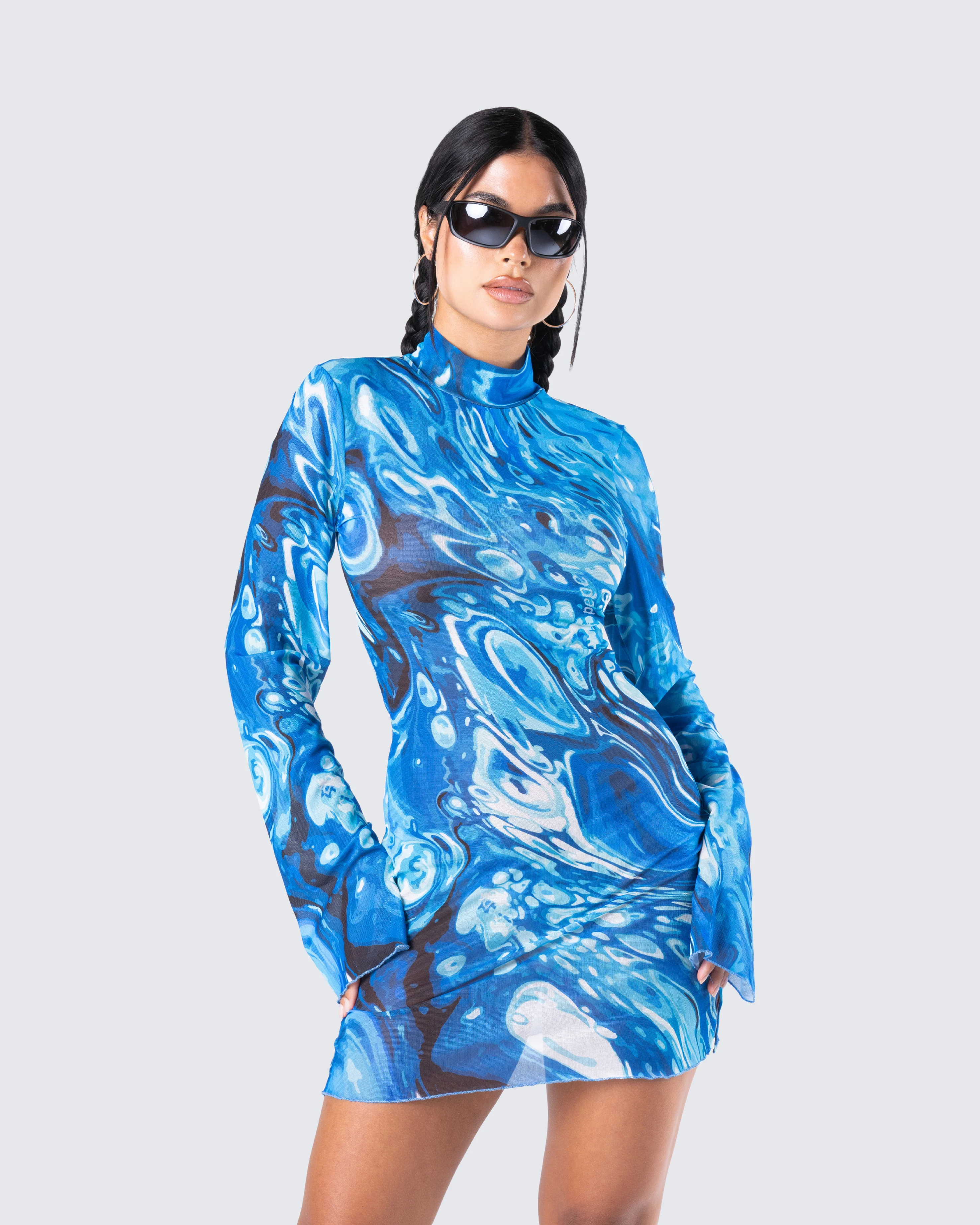 Dakota Abstract Print Mini Dress
