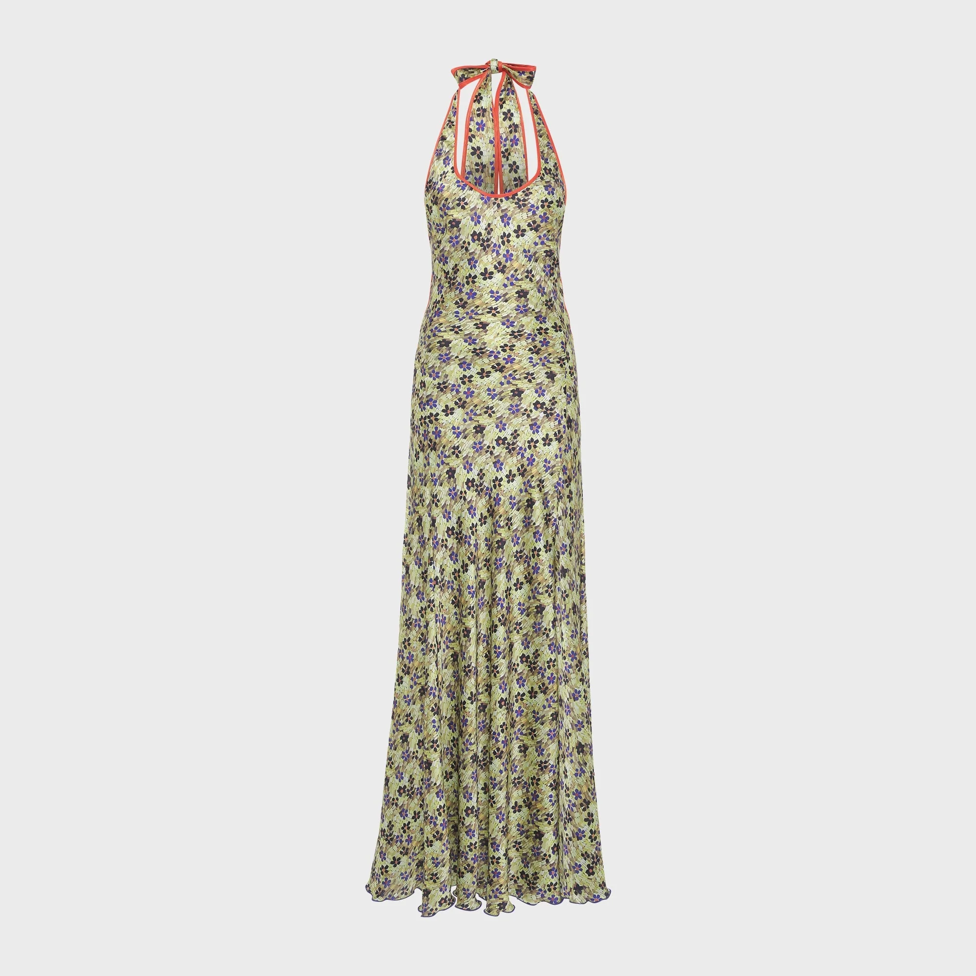 Siedres Samy Floral Print Open-Back Maxi Dress - Multi