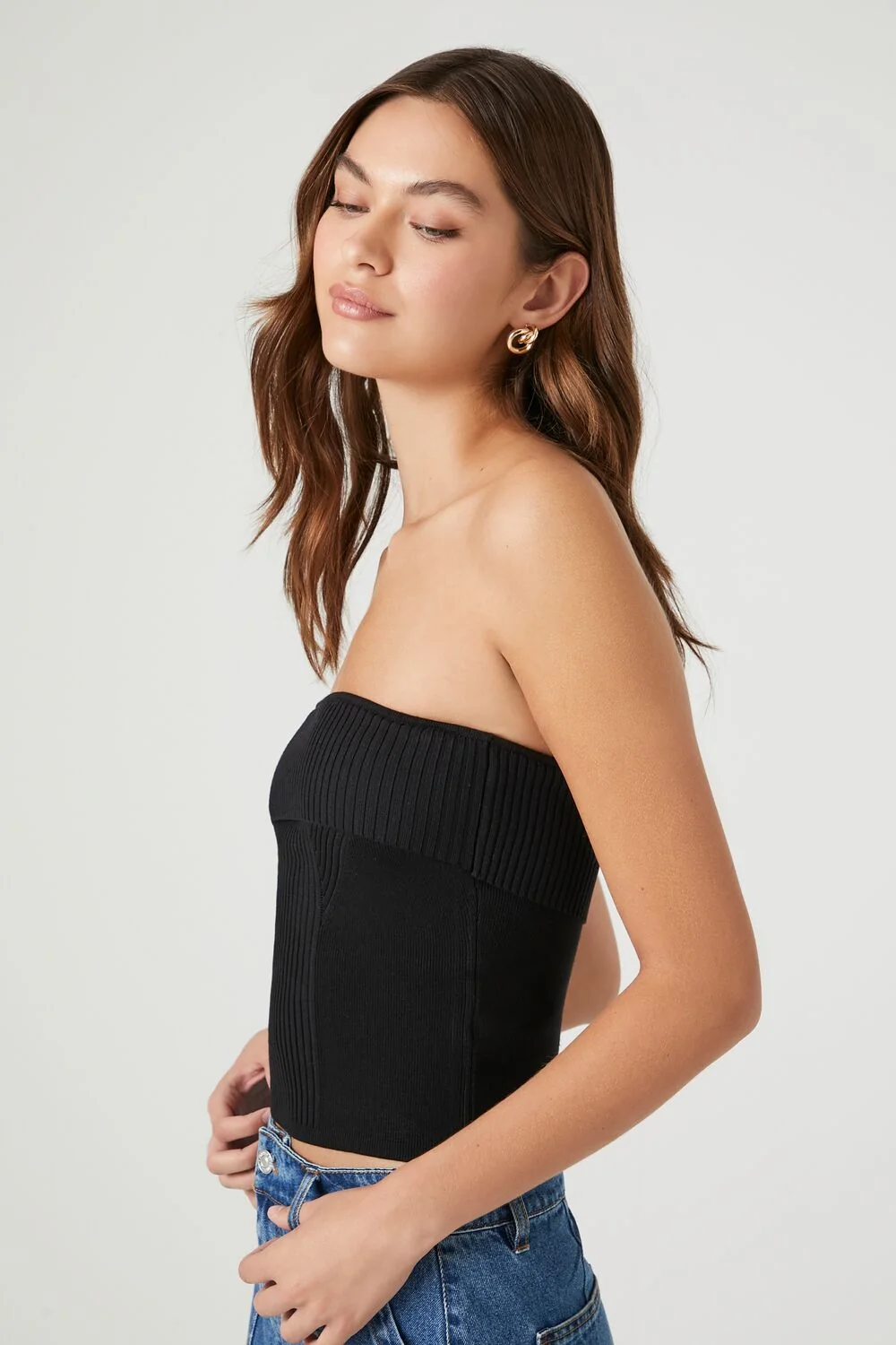 Ribbed Knit Tube Top