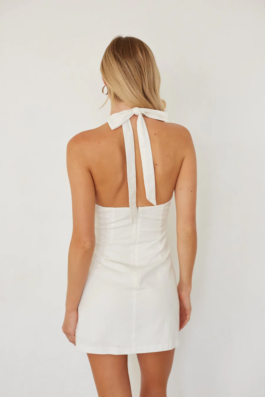 Selina Twist Front Mini Dress - luluinthesky