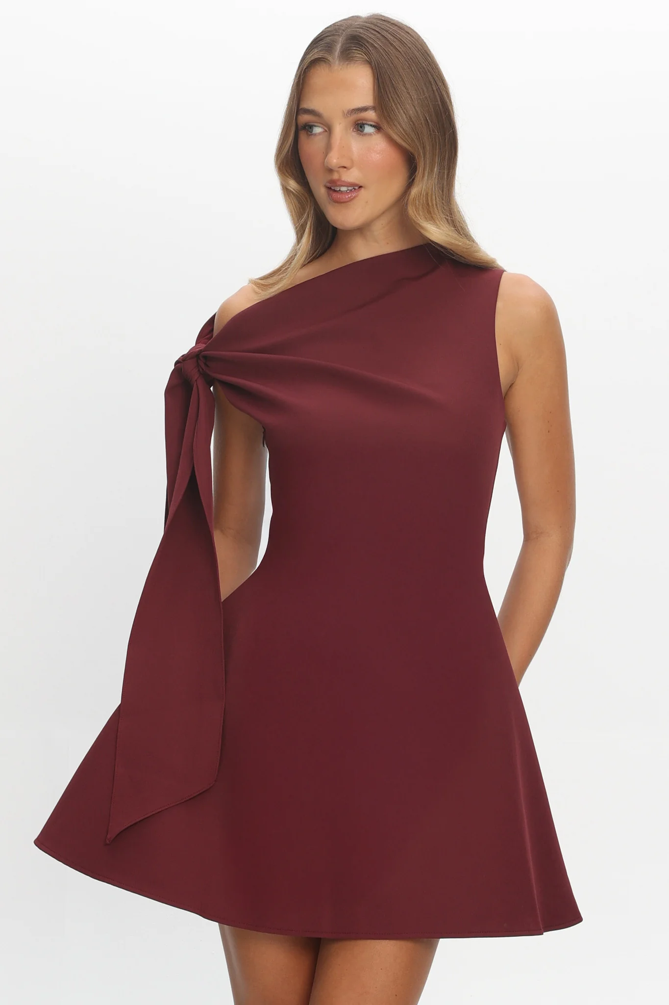 It’s A Match Mini Dress Burgundy - luluinthesky