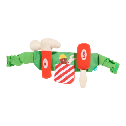 Do-It-Your-Elf Toolbelt Wearable Multipart Plush Tug Dog Toy