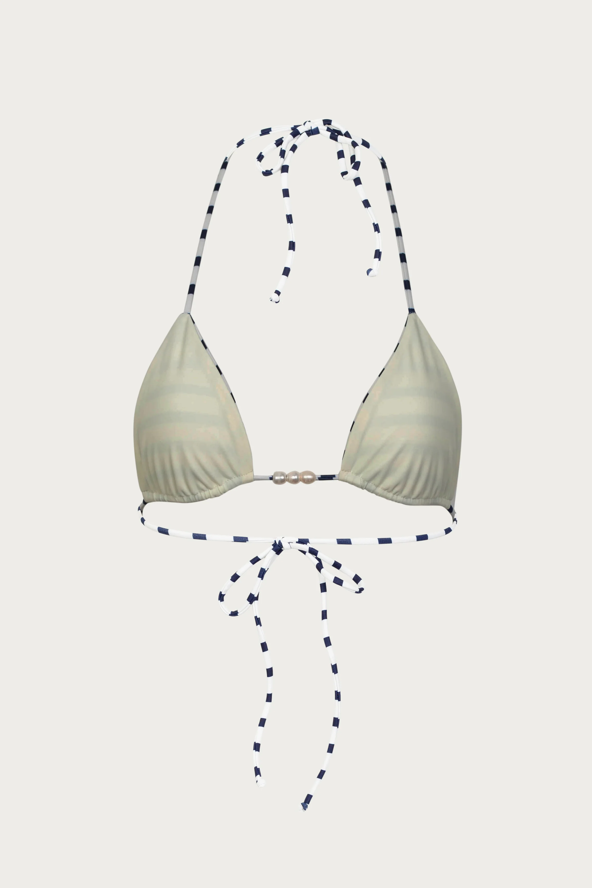 Beaded Triangle Top (Nautical Stripe) - luluinthesky