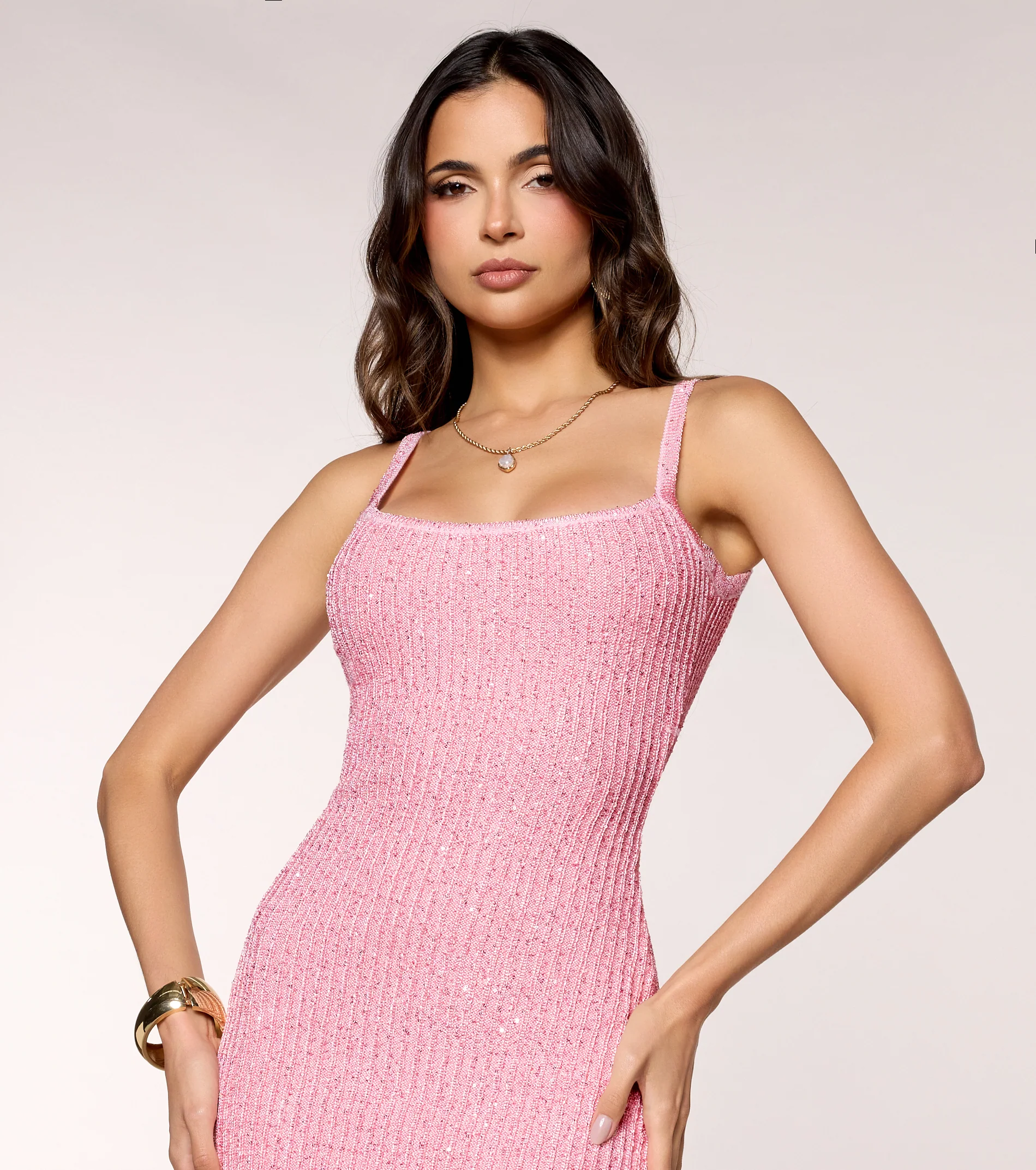 Upscale Sparkle Sequin Low Back Maxi Dress - FASHION NOB