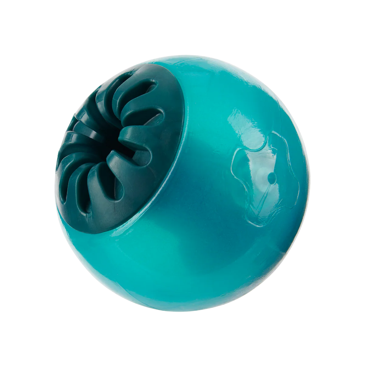 Teal Vortex Durable Super Chewer Enrichment + Fetch Dog Toy