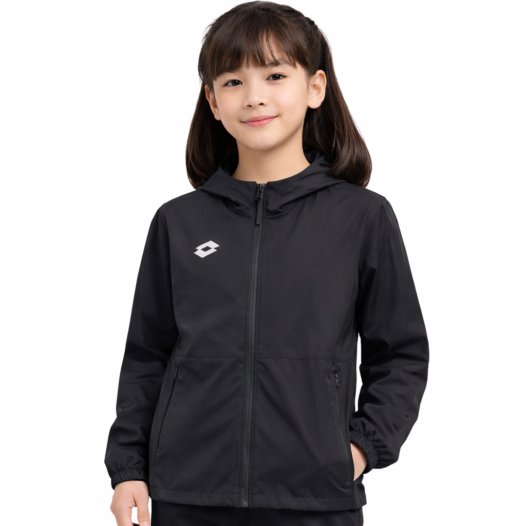 LOTTO Junior's Basic Windbreaker Black PAWB25002-BLK