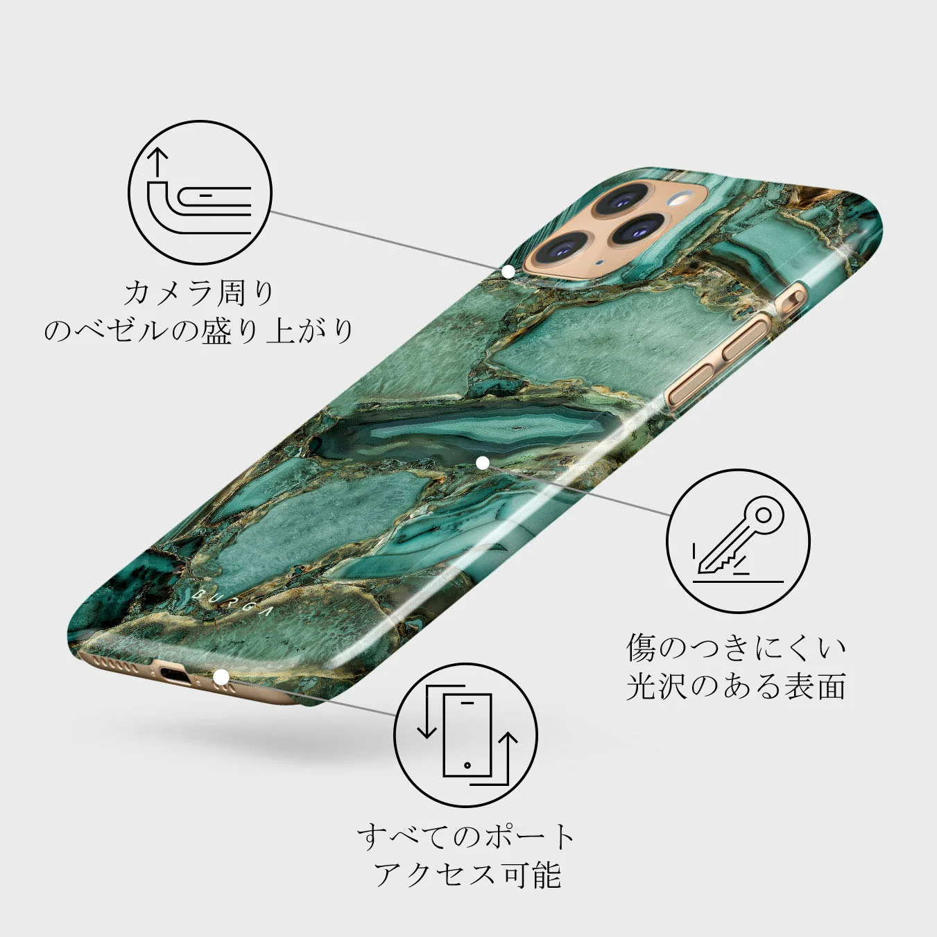 Ubud Jungle - Turquoise iPhone 11 Pro ケース
