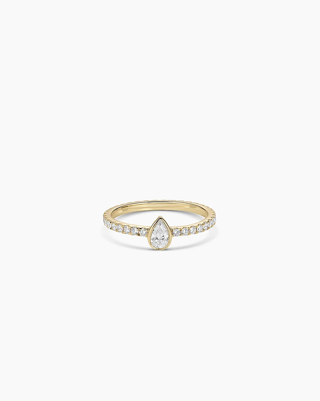 14K Lab Grown Diamond Pear Eternity Ring
